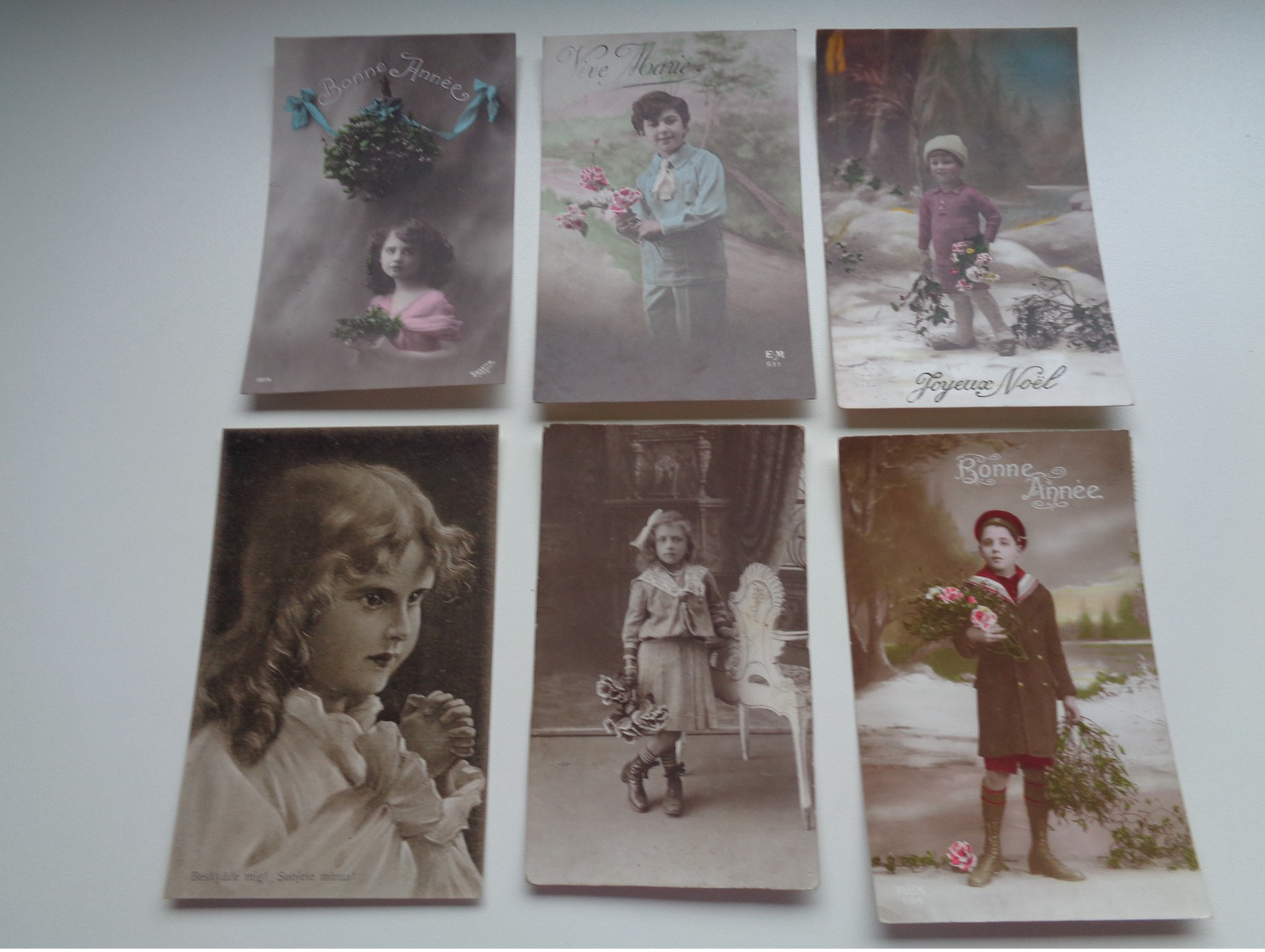 Beau lot de 60 cartes postales de fantaisie enfants  enfant      Mooi lot van 60 postkaarten van fantasie kinderen  kind