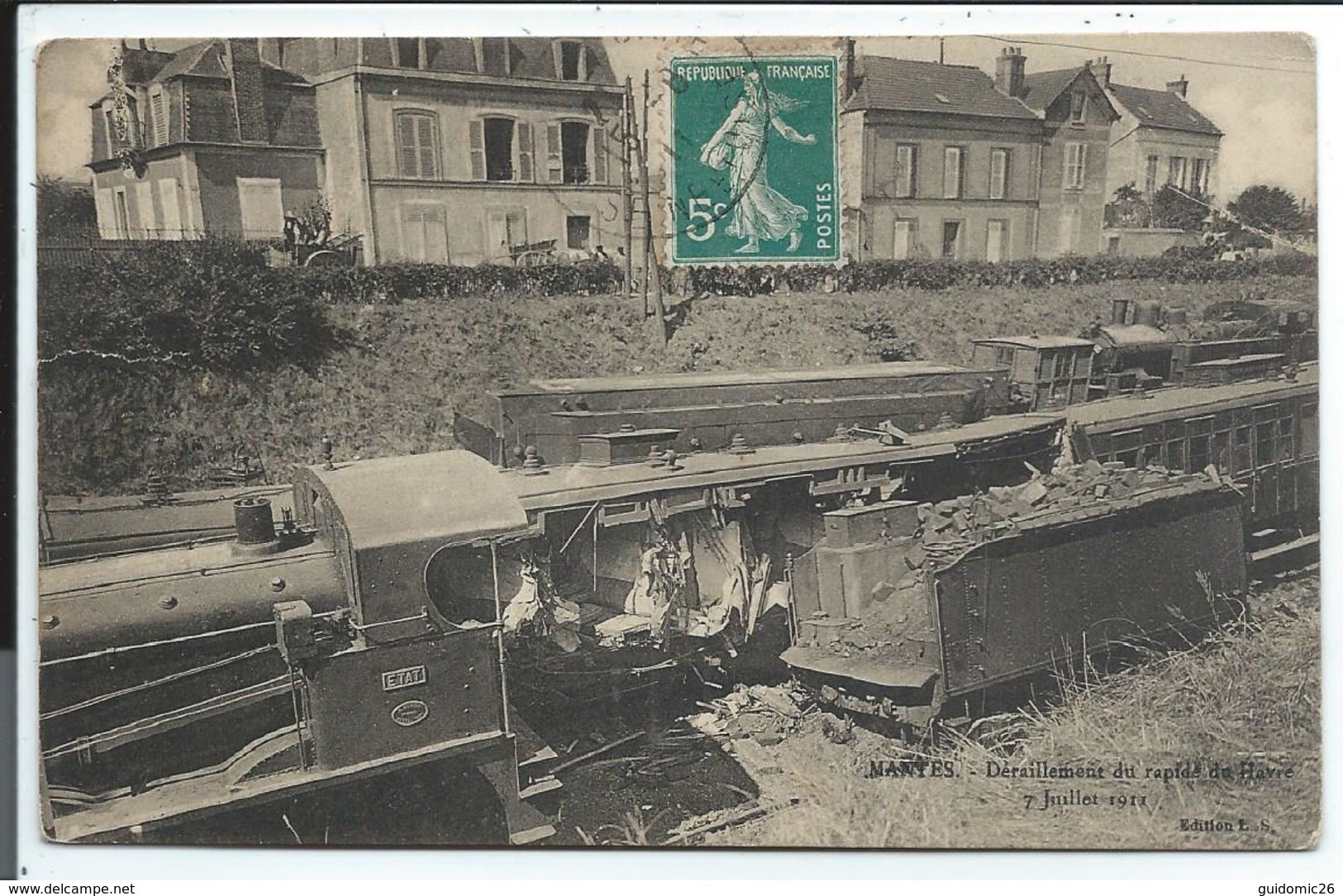 Mantes Déraillement Du Rapide Du Havre 1911,voir état - Mantes La Jolie