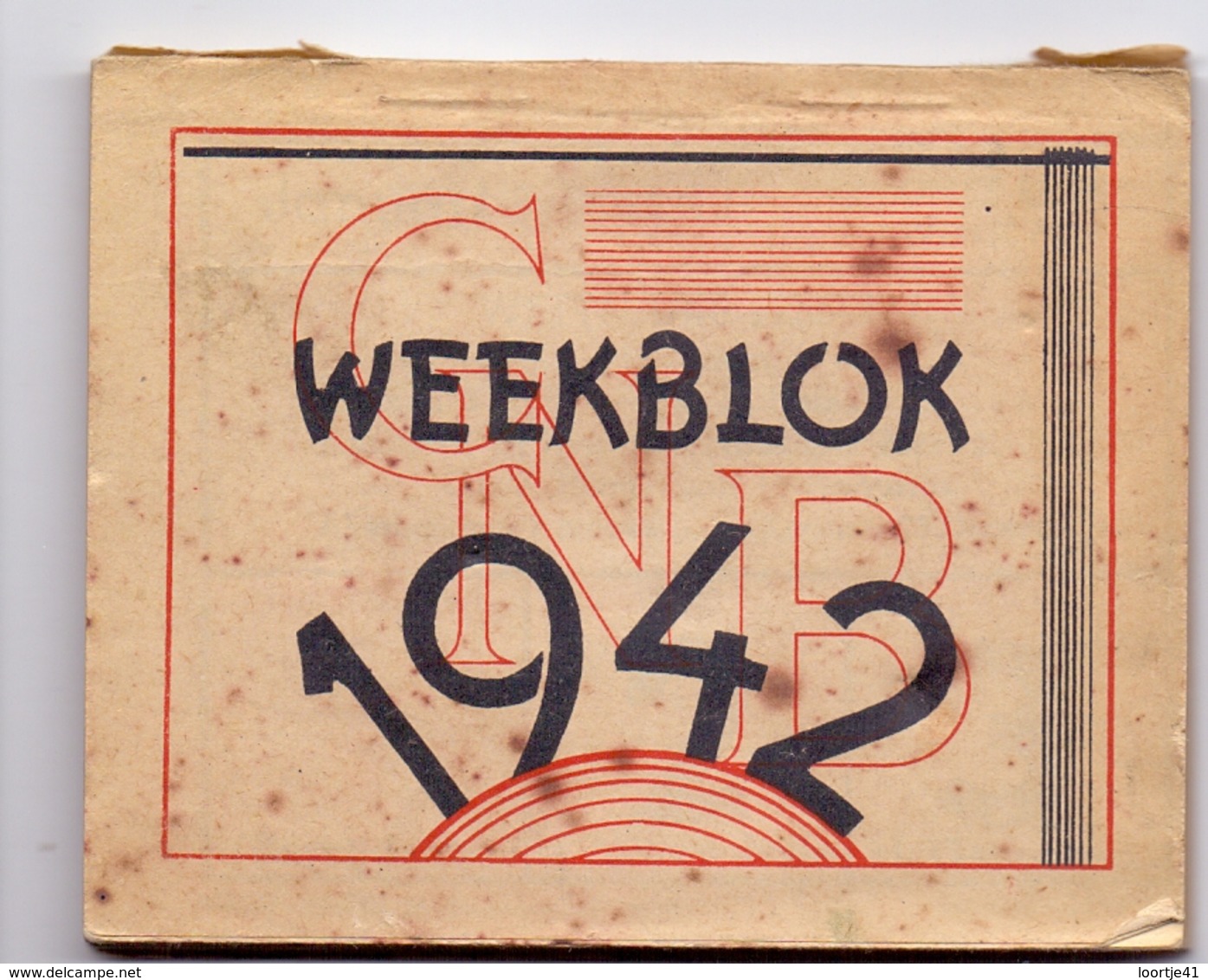 Kalender Calendrier - 1942 - Weekblok - Petit Format : 1941-60