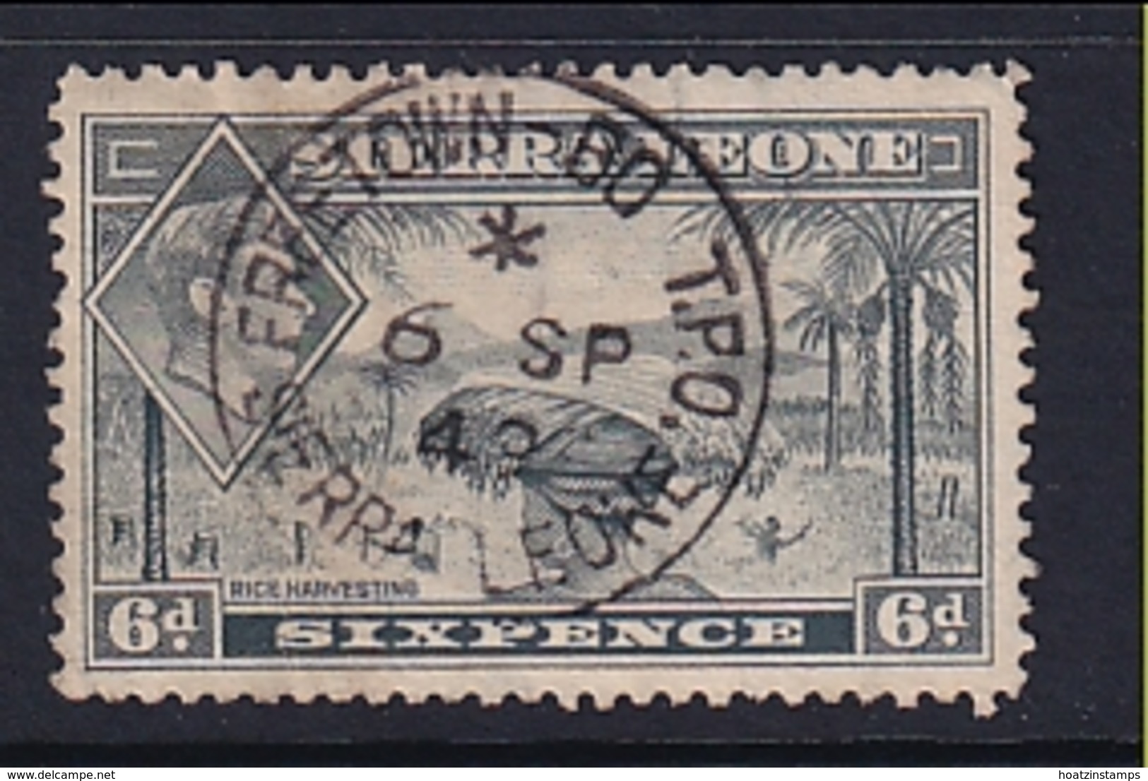 Sierra Leone: 1938/44   KGVI    SG195     6d      Used - Sierra Leone (...-1960)