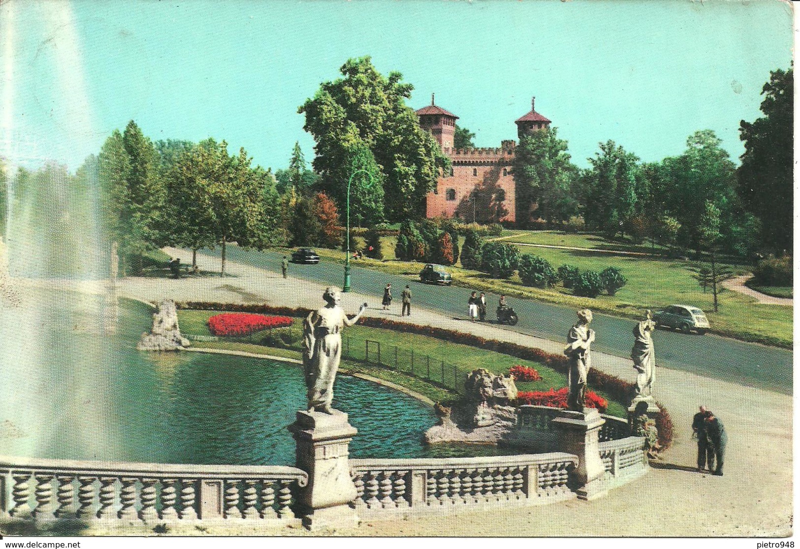 Torino (Piemonte) Parco Del Valentino, Fontana Monumentale, Fountain, Fontaine - Parks & Gärten