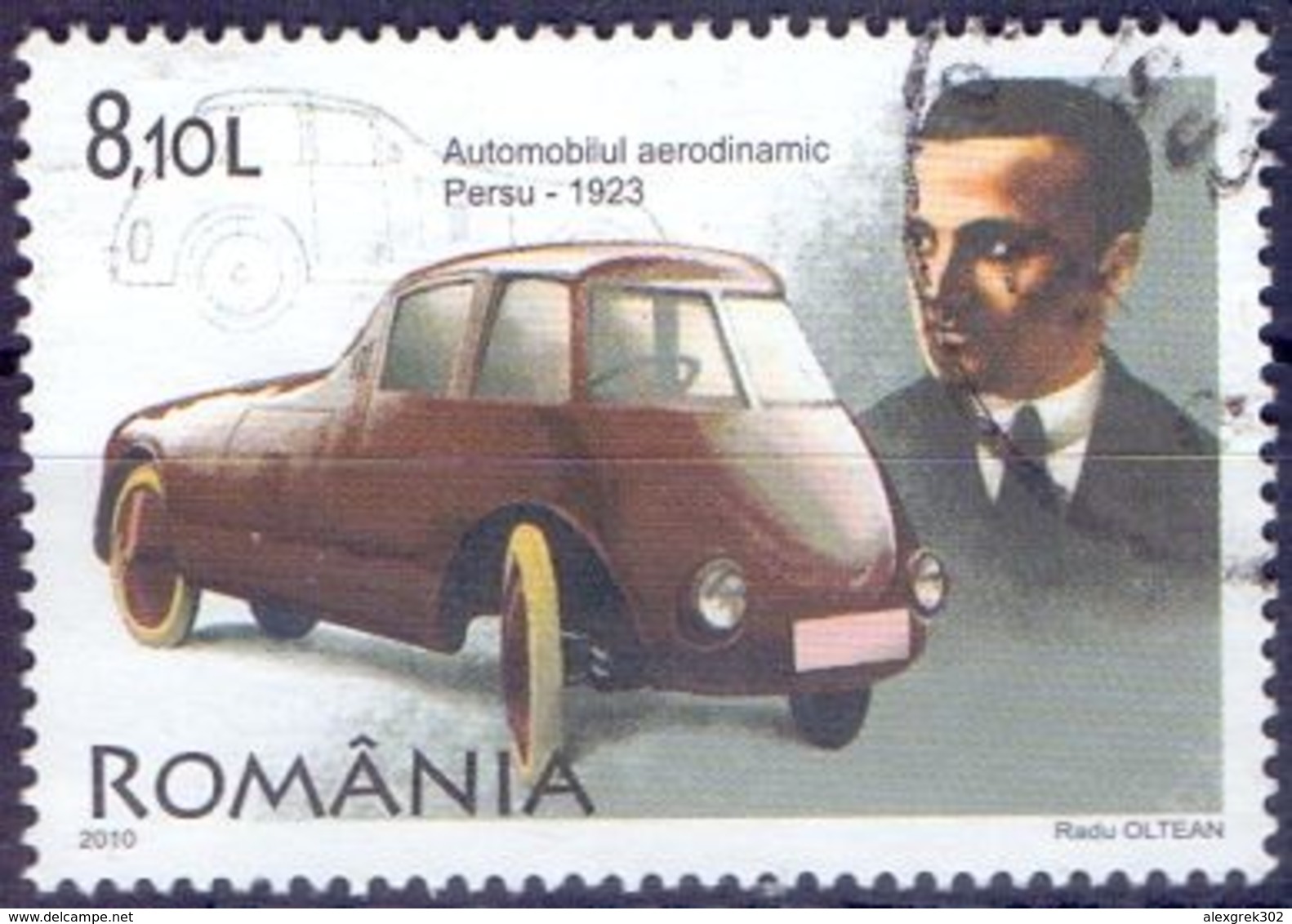 Used Romania 2010, The Aerodynamic Automobile By Aurel Perşu 1V. - Gebruikt