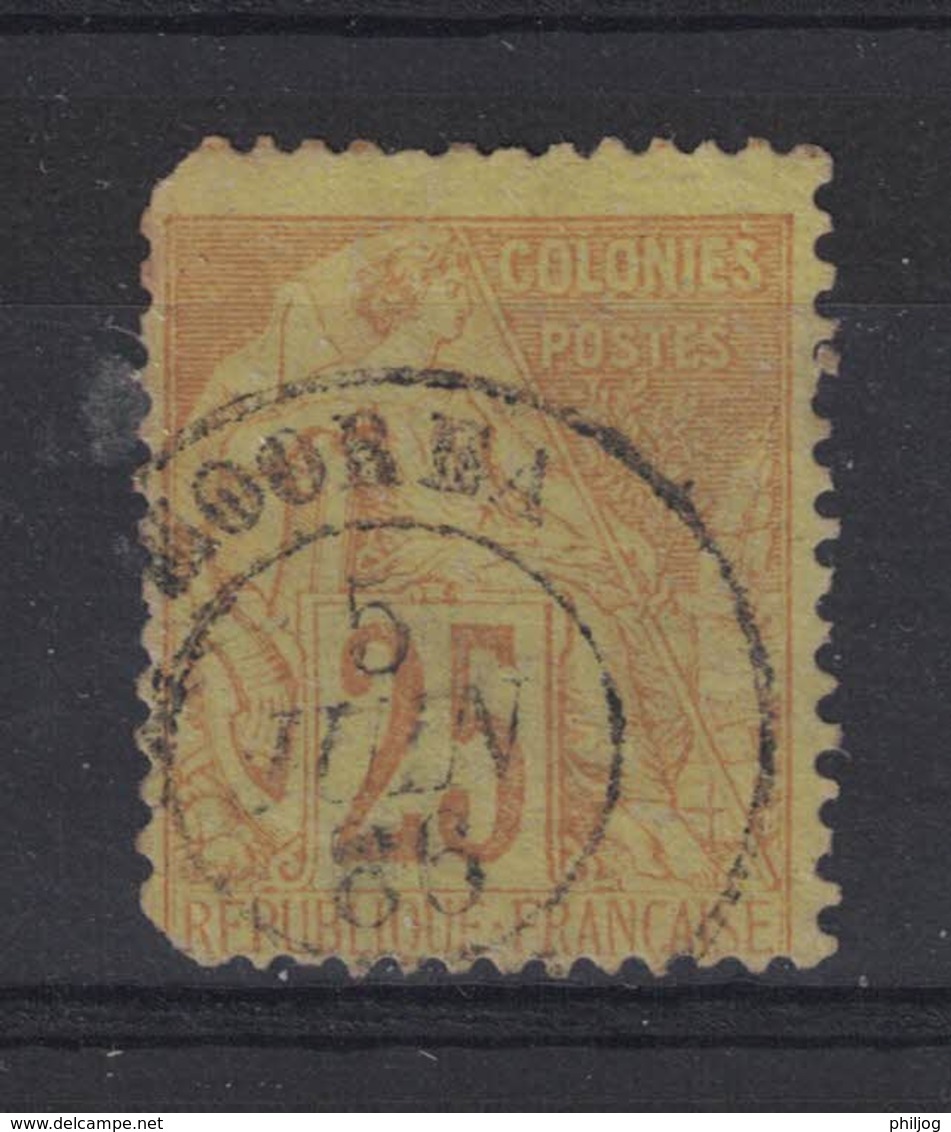 Tahiti - Yvert 53 Des Colonies Générales Oblitéré MOOREA - Scott#53 (French Colonies) - Oblitérés