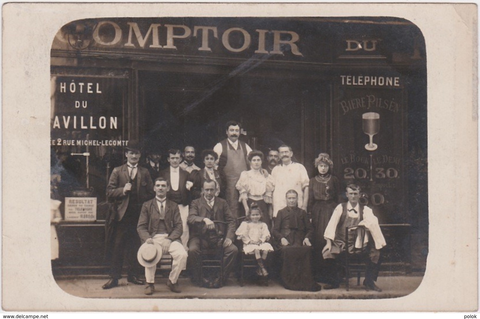 Bx - Belle Carte Photo PARIS - Comptoir Du Pavillon, 89 Rue Du Temple - Paris (03)