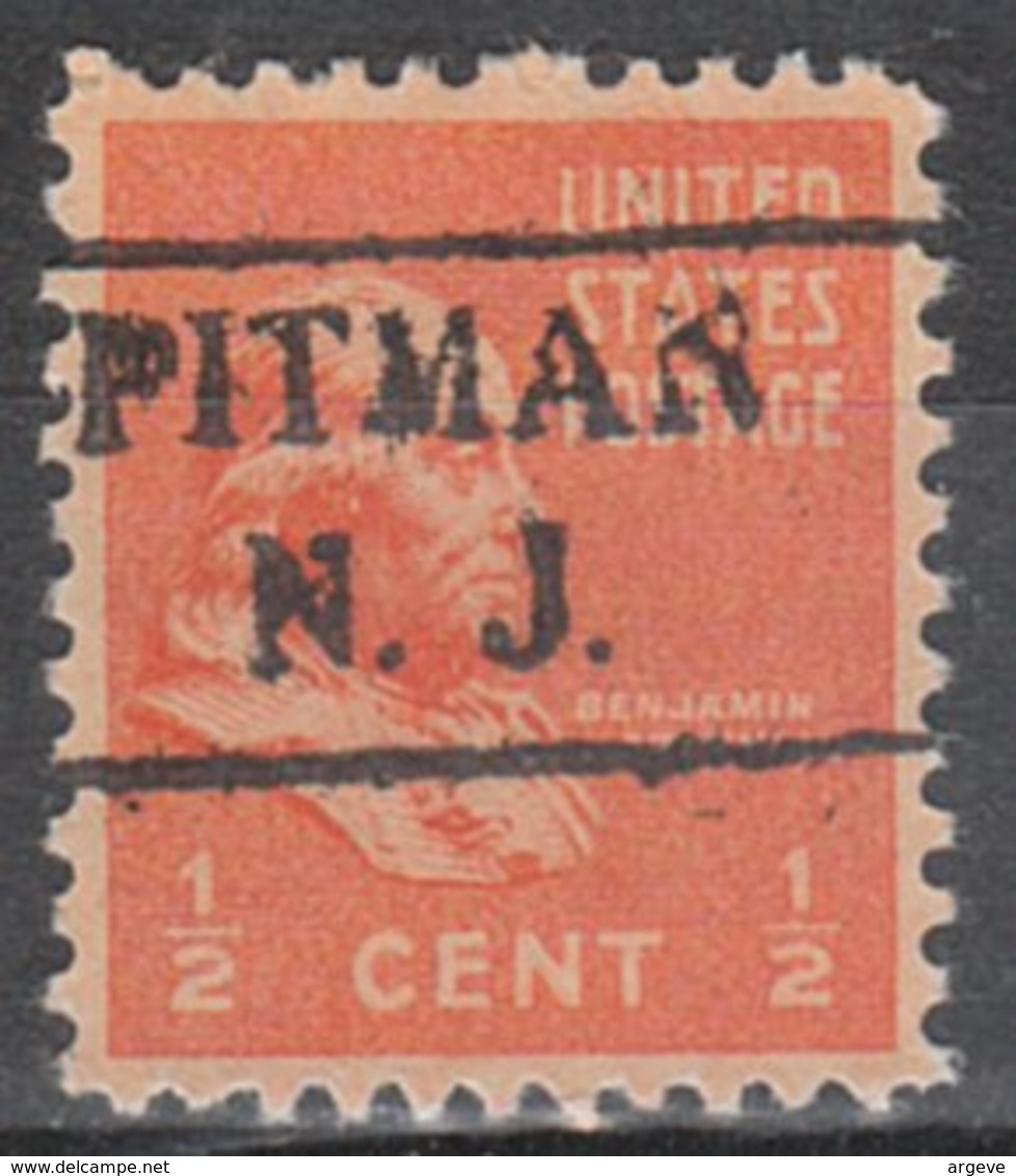 USA Precancel Vorausentwertung Preo, Locals New Jersey, Pitman 479 - Precancels