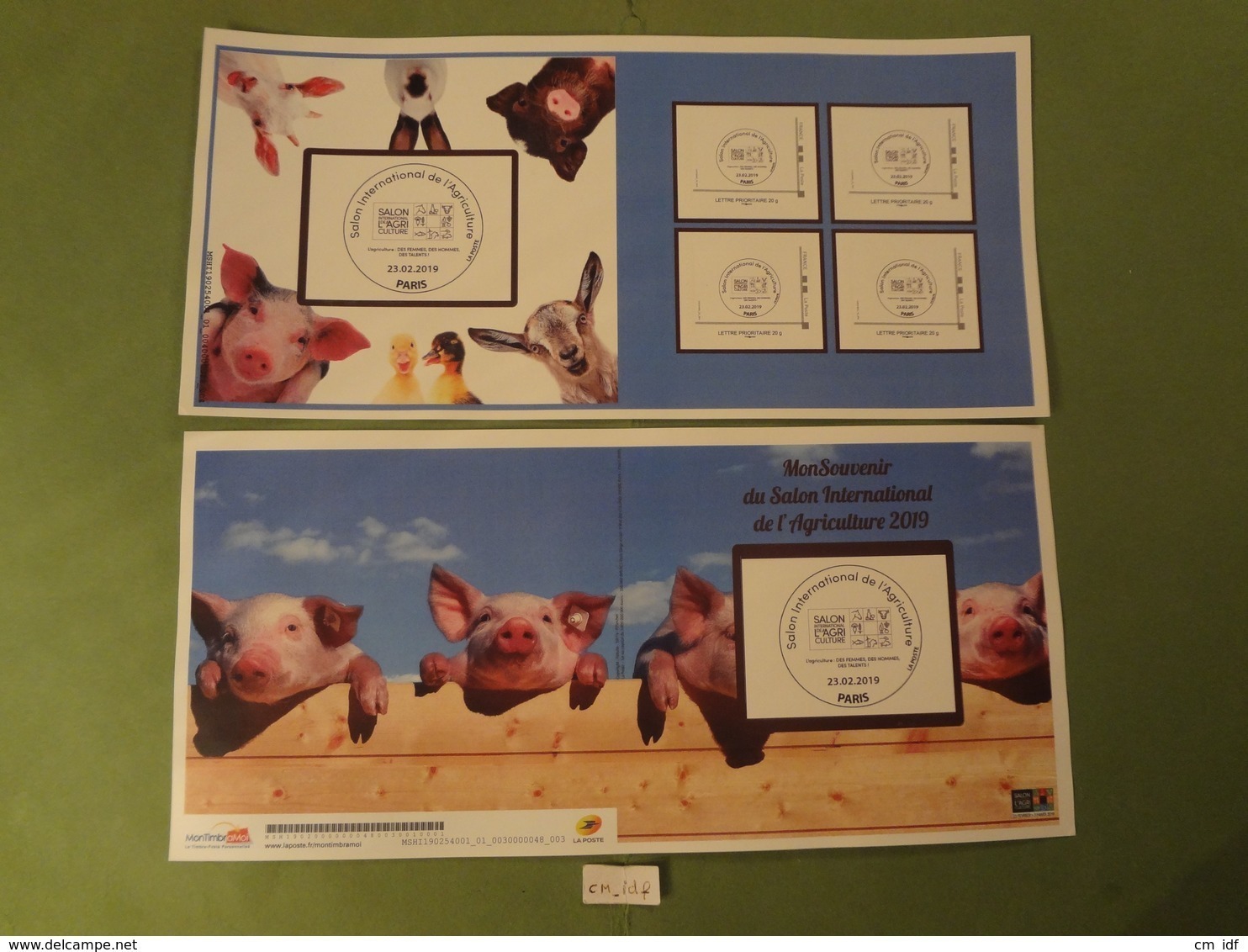 2019 MON SOUVENIR DU SALON INTERNATIONAL DE L'AGRICULTURE 2019   COLLECTOR De 4 Timbres Lettre Prioritaire 20g ADHESIF - Collectors