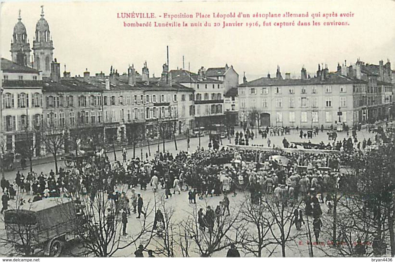 54 - LUNEVILLE - EXPOSITION PLACE LEOPOLD D'un AVION ALLEMAND CAPTURE - Maxeville