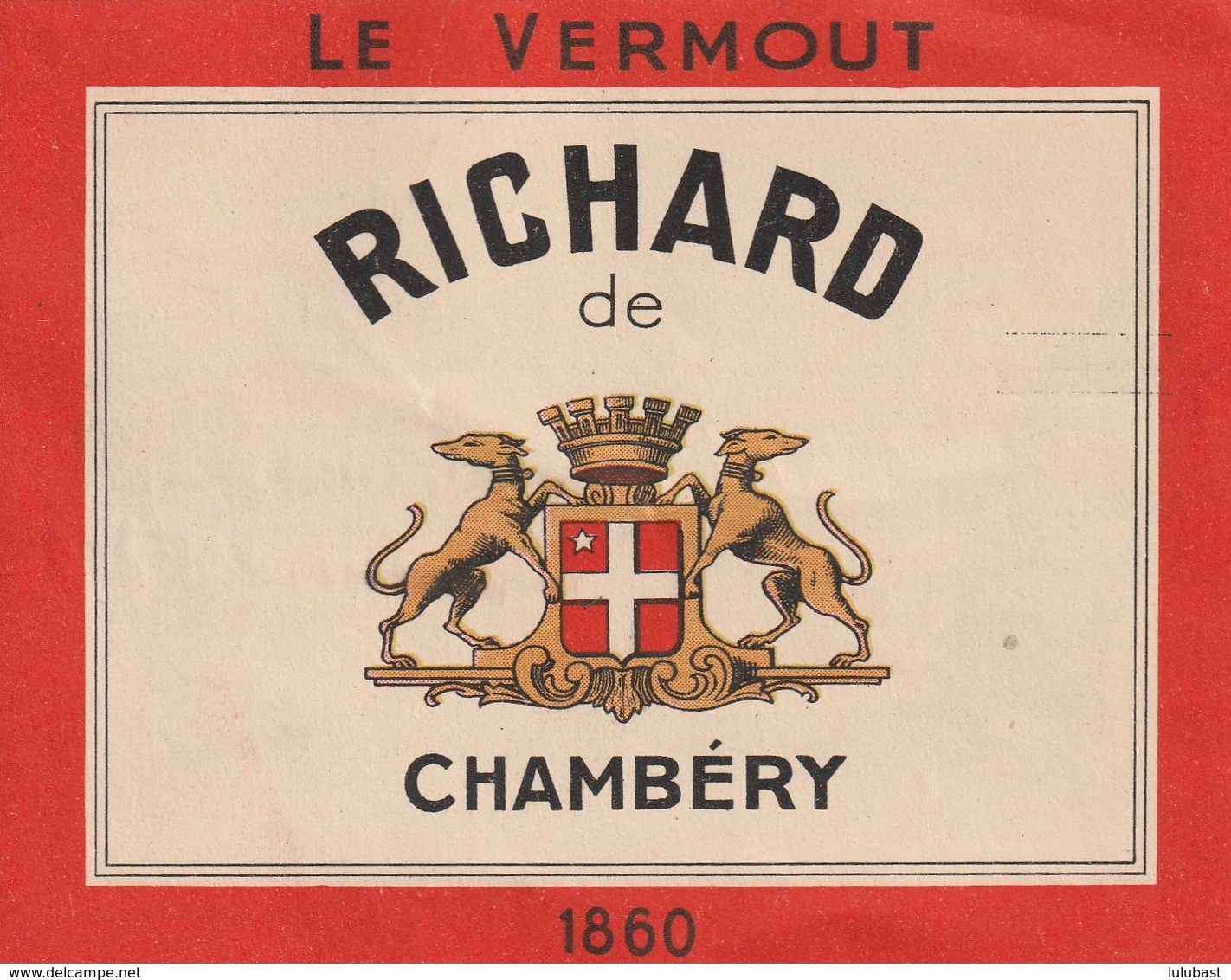 Le VERMOUT RICHARD De Chambéry Avec Recettes Au "Richard". (TTB) - Publicités