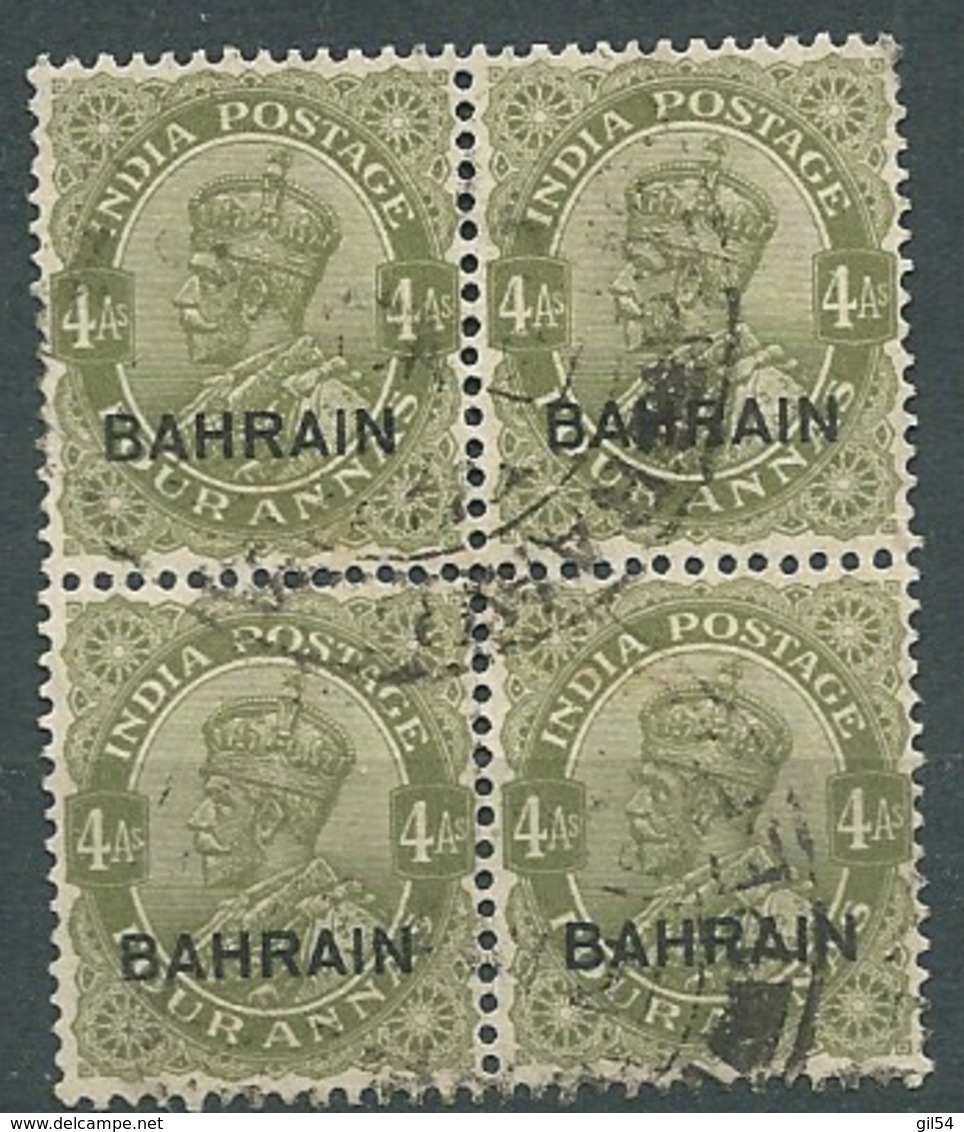 Bahrain -  Yvert N° 12 Bloc De 4 Oblitéré  - Ay 10402 - Bahrein (...-1965)