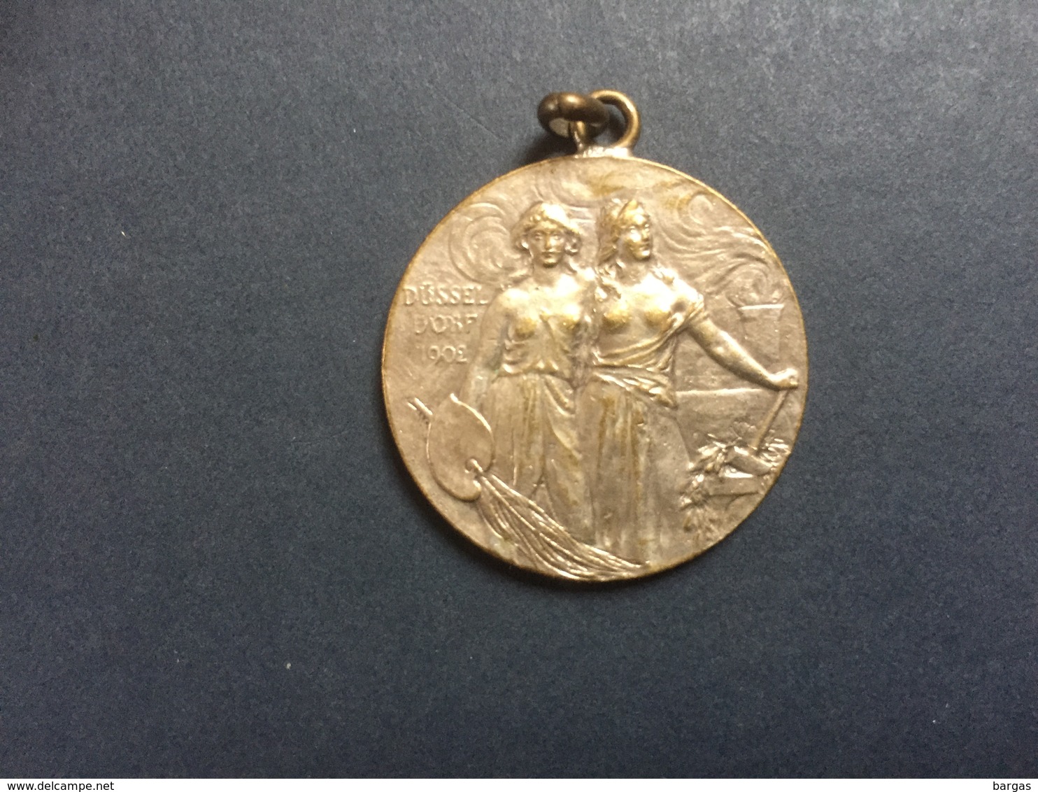Ancienne Médaille Dusseldorf 1902 Allemagne Exposition Industrielle - Sonstige & Ohne Zuordnung
