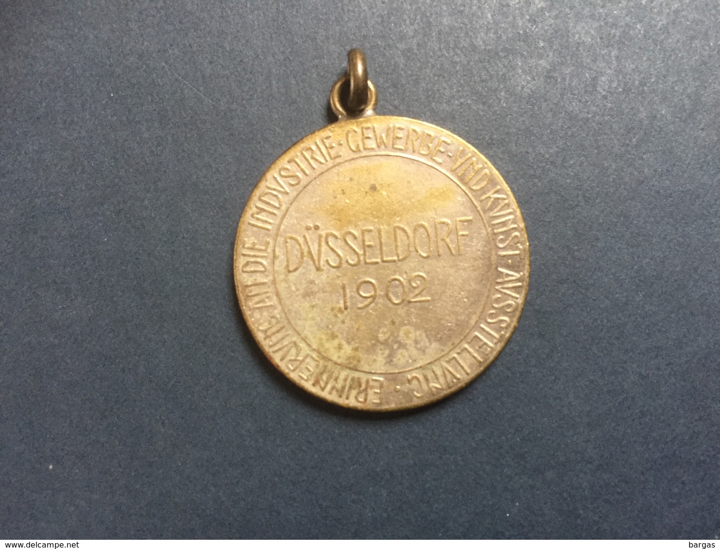 Ancienne Médaille Dusseldorf 1902 Allemagne Exposition Industrielle - Autres & Non Classés