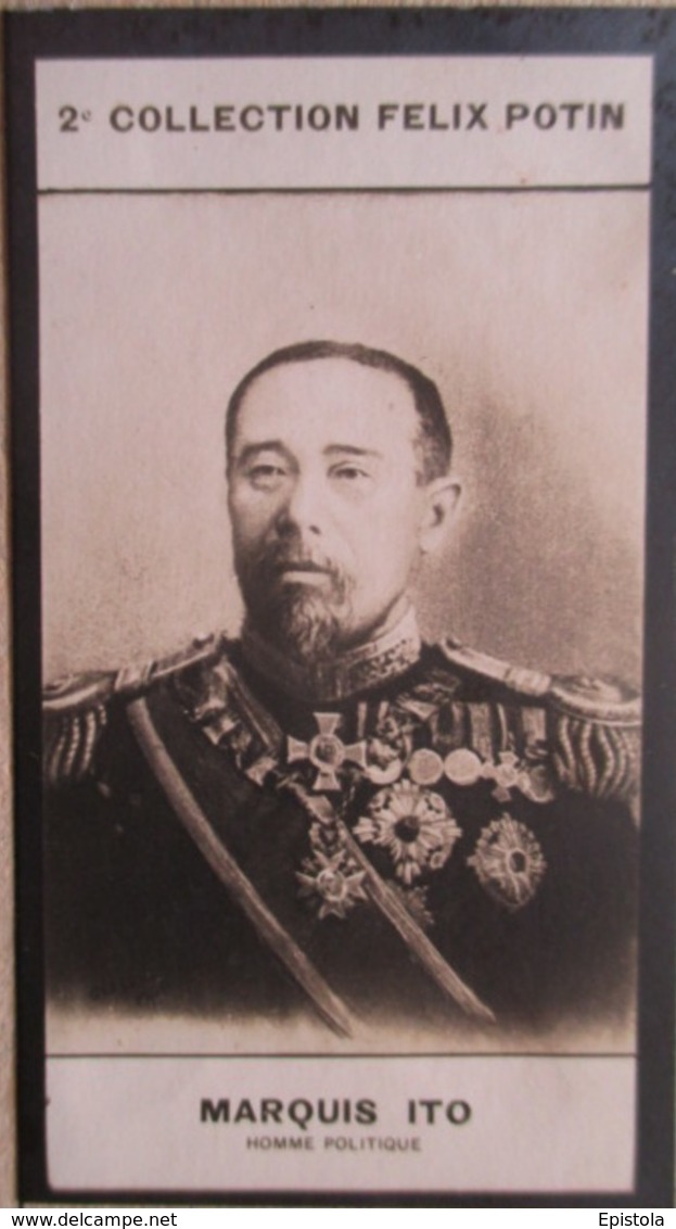 ► Itō Hirobumi 伊藤 博文   Samouraï Du Domaine De Chōshū  - Premier Ministre Du Japon -  Collection Photo Felix POTIN 1908 - Félix Potin