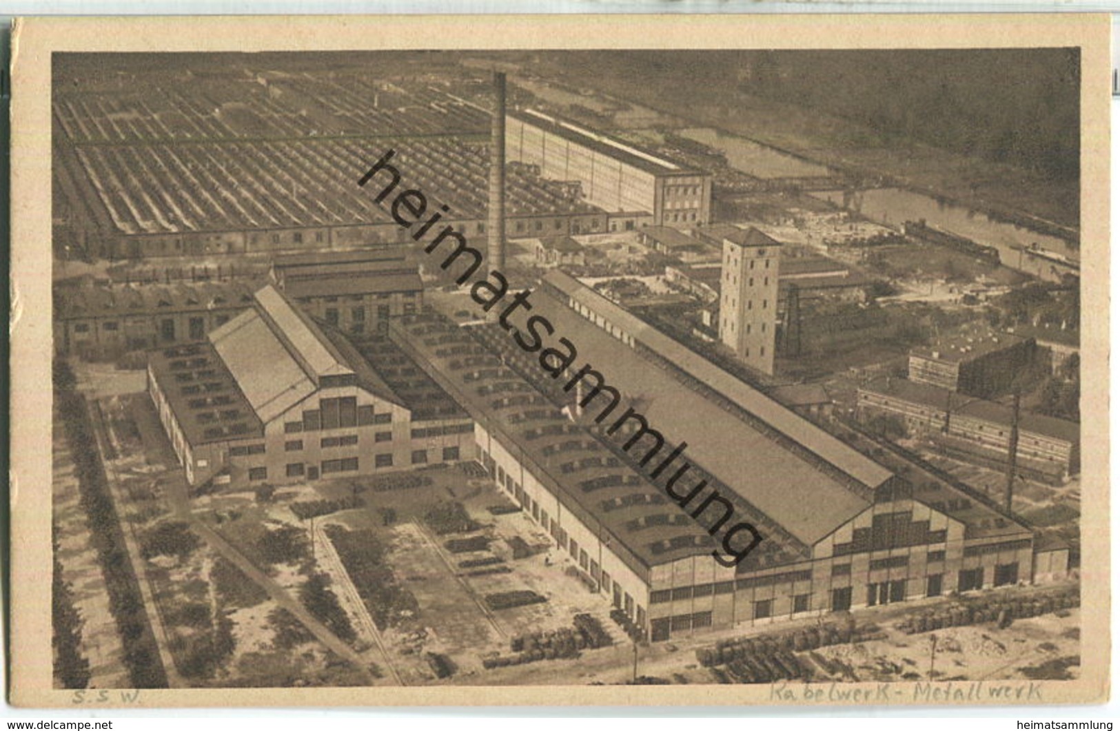 Berlin-Siemensstadt - Kabelwerk - Metallwerk - Fliegeraufnahme 20er Jahre - Spandau