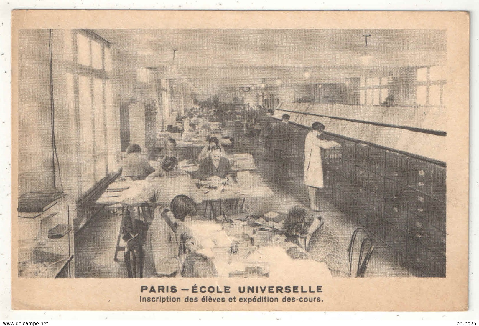 75 - PARIS - Ecole Universelle - Inscription Des élèves Et Expédition Des Cours - Enseignement, Ecoles Et Universités