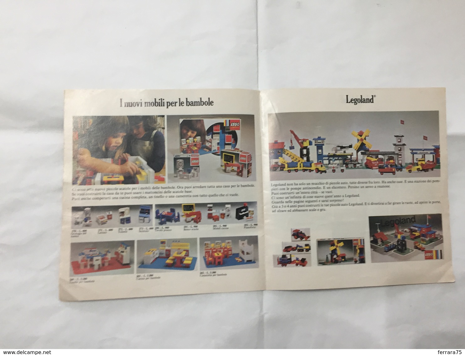 LEGO  CATALOGO DEPLIANT 1973. - Catalogues