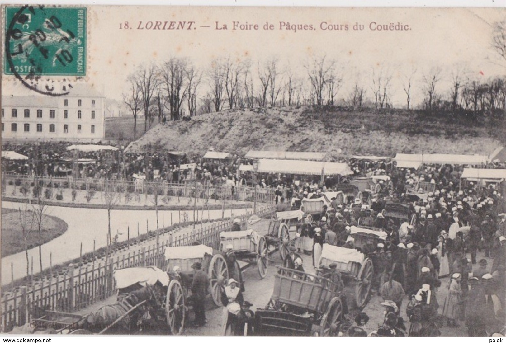 Bv - Les Rares Cpa De LORIENT - La Foire De Pâques, Cours Du Couëdic (vente Sur 7 Jours) (Coll. Nouvelles Galeries) - Lorient