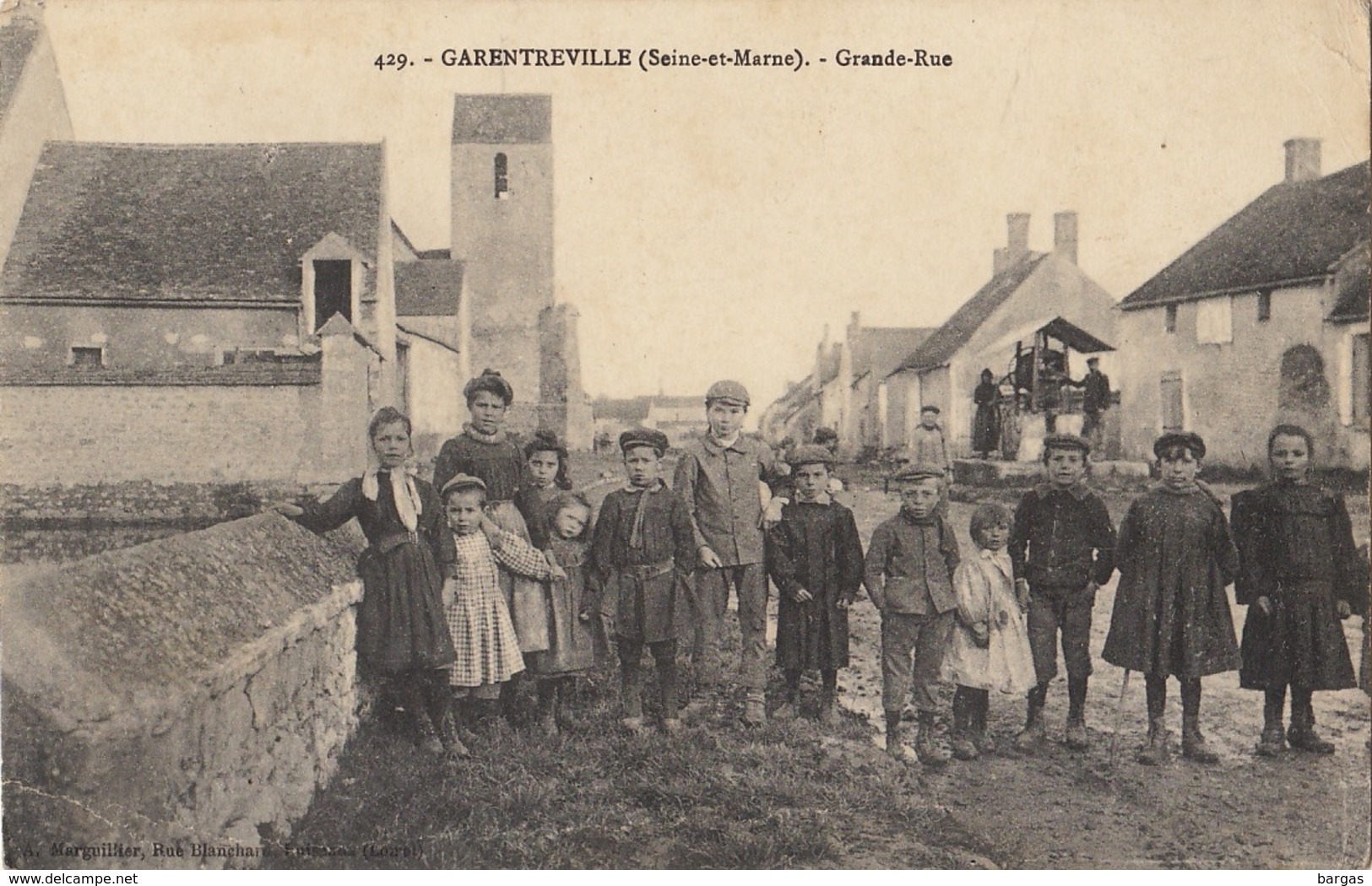 Carte Garentreville Seine Et Marne Grande Rue - Autres & Non Classés