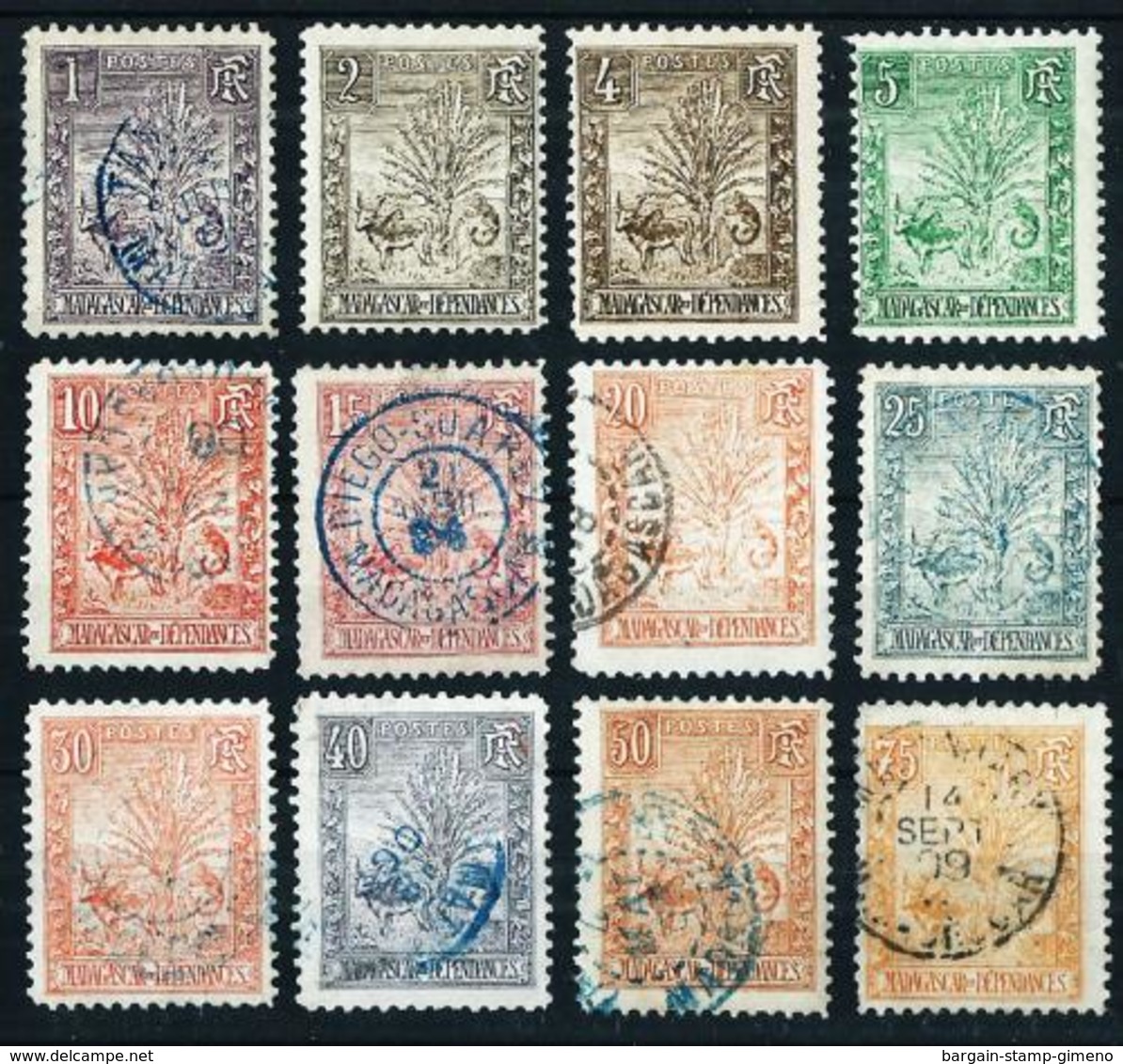 Madagascar (Francesa) Nº 63/74º/* Cat.131€ - Used Stamps