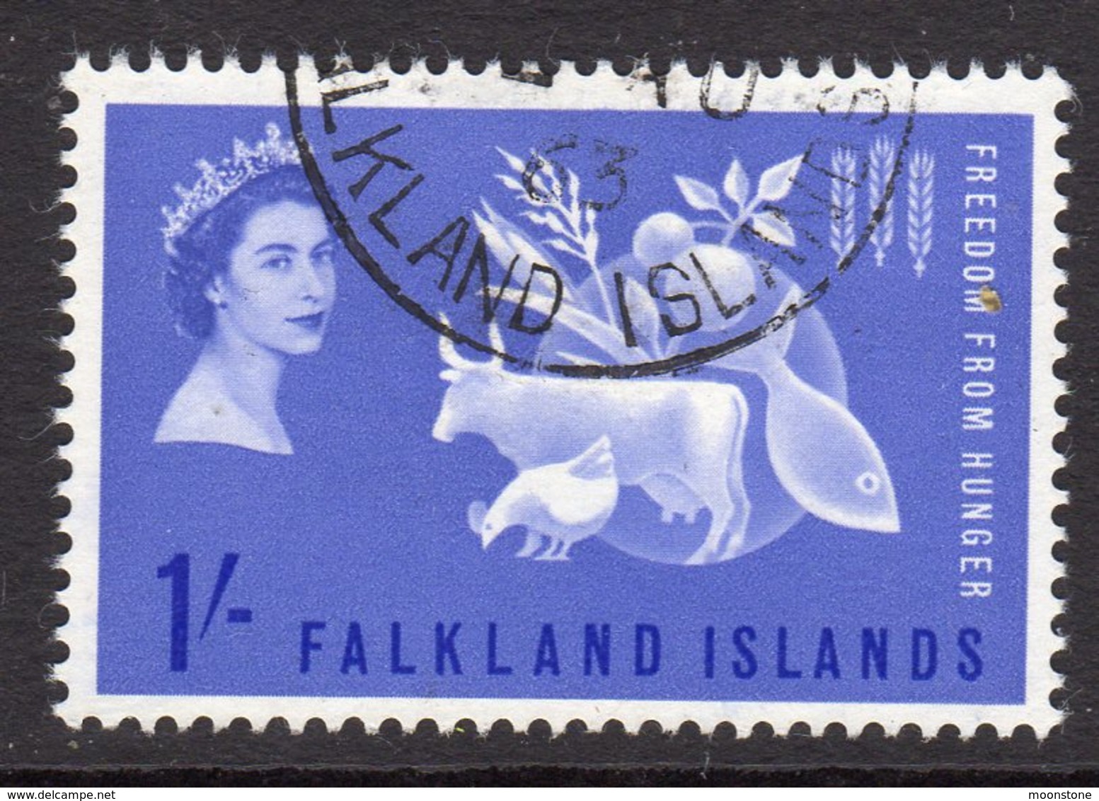 Falkland Islands 1963 Freedom From Hunger FFH, Used, SG 211 - Falkland Islands