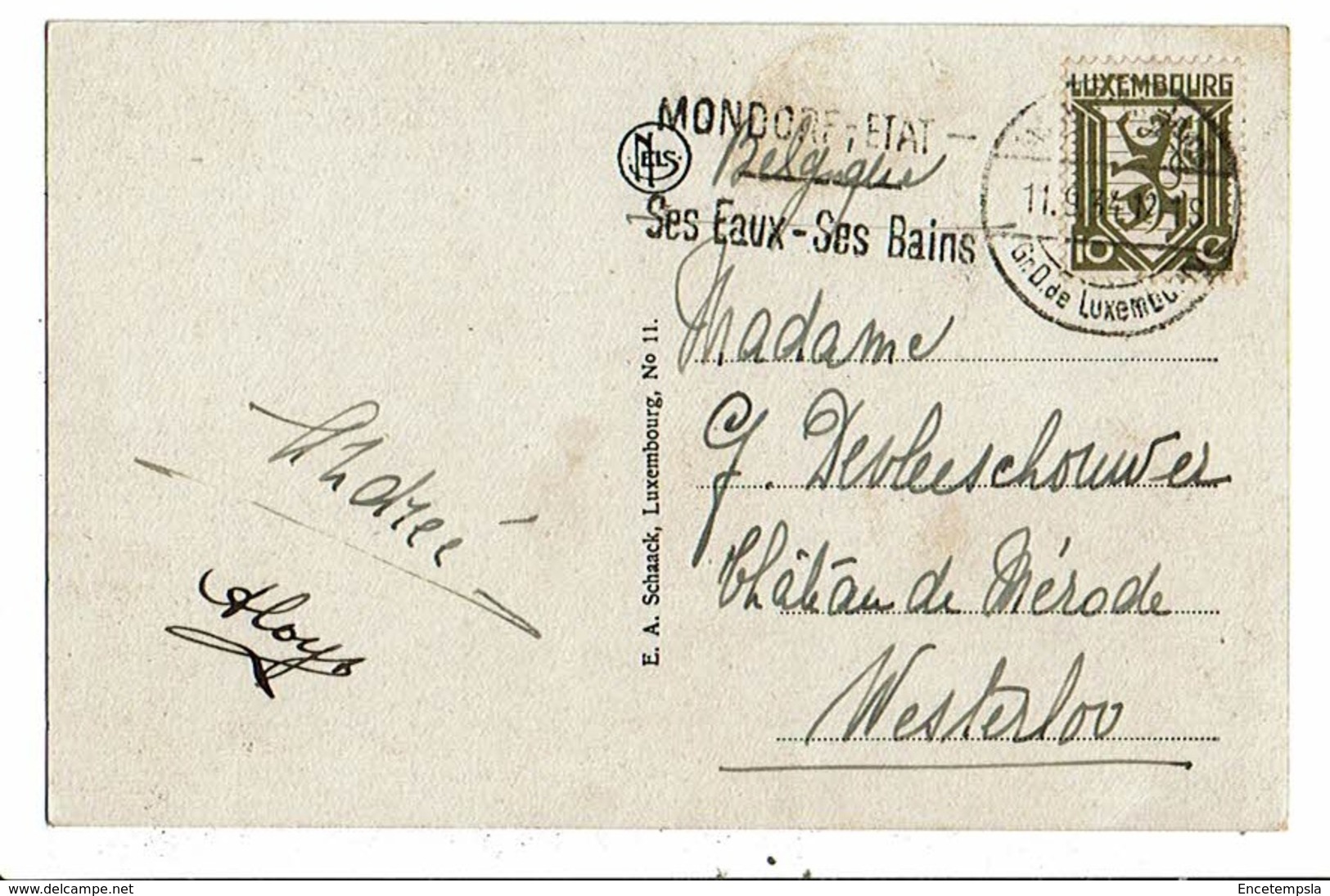 CPA-Carte Postale-Luxembourg - Mondorf-les-Bains- Jets D'eau Et Casino--1934-VM13391 - Mondorf-les-Bains