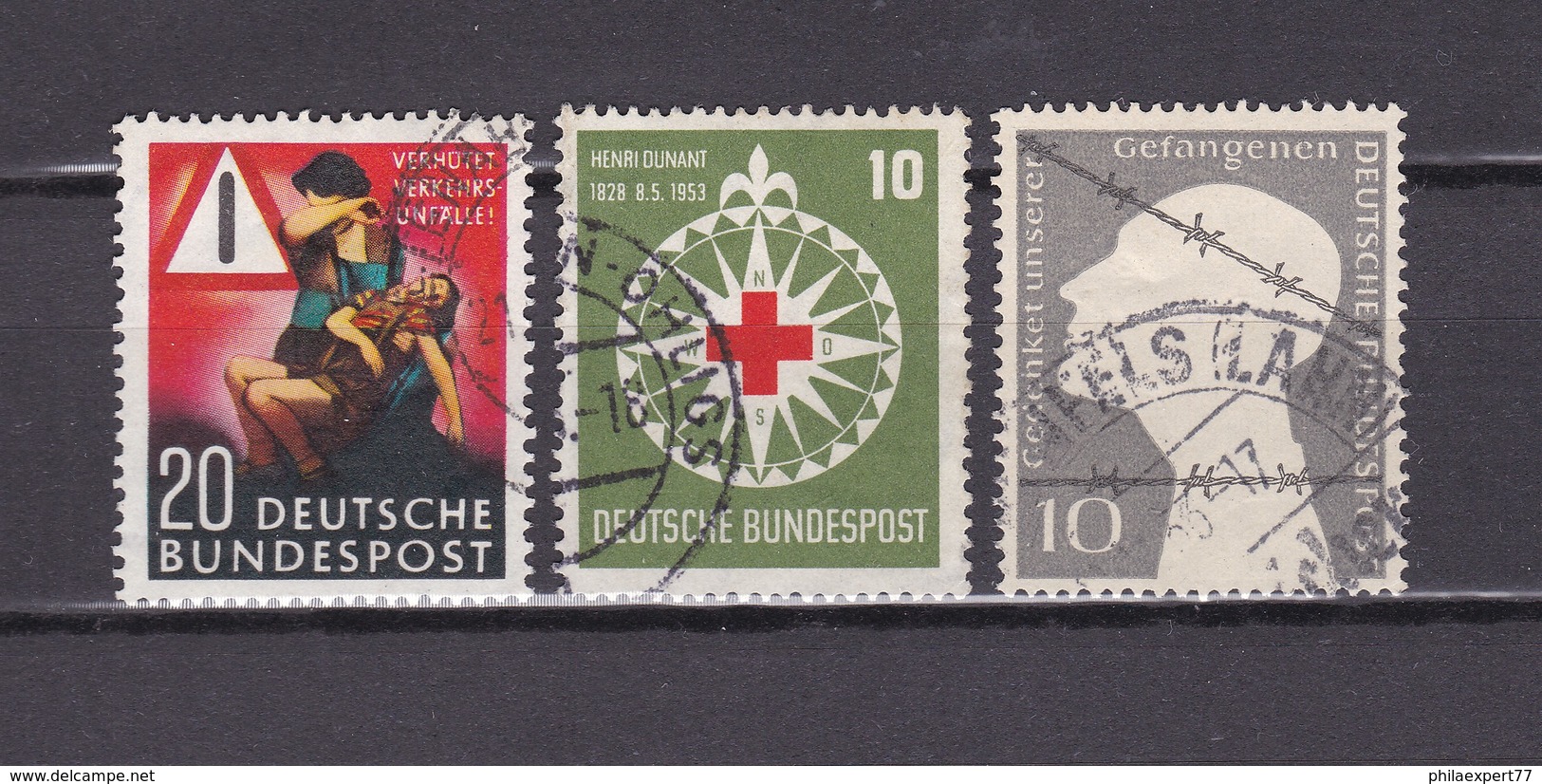 BRD - 1953 - Michel Nr. 162+164/65 - Gest. - Gebraucht