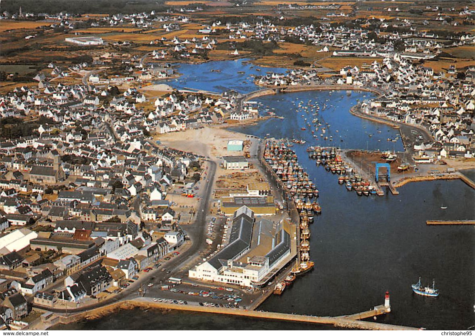 29 .n° 22289 . Le Guilvinec . Le Port Et Vue Generale Aerienne . Cpsm.10.5 X 15cm . - Guilvinec