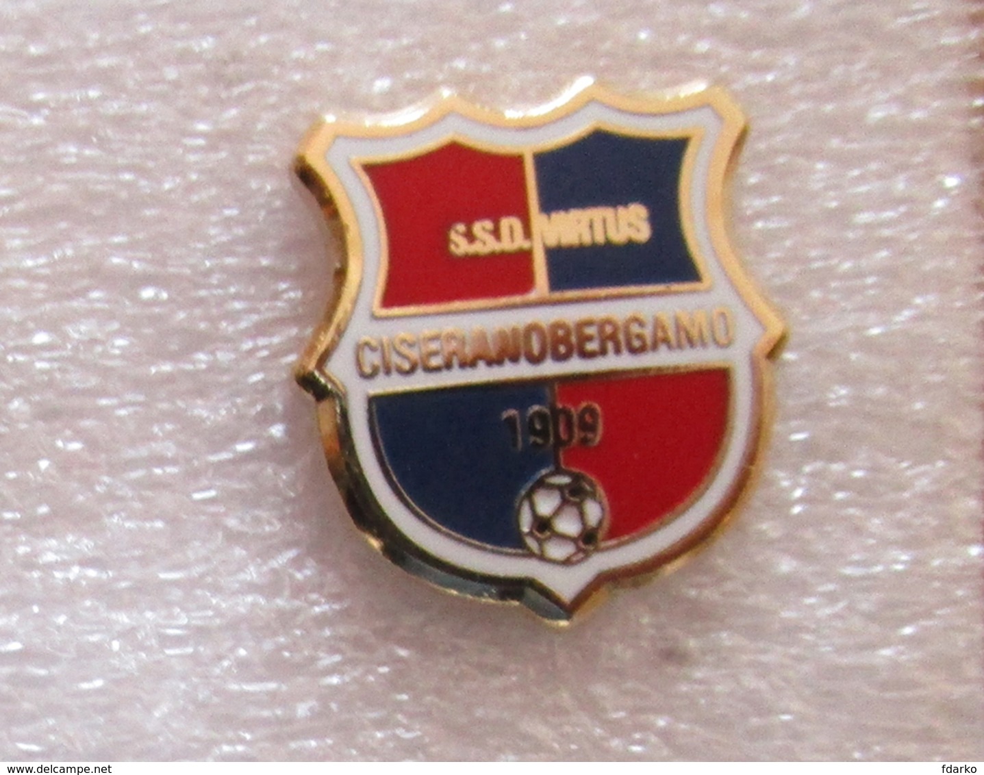 ASD Virtus CiseranoBergamo Calcio Ciserano Bergamo Badges Insignias De FÚtbol Fußball-Abzeichen Spilla - Calcio