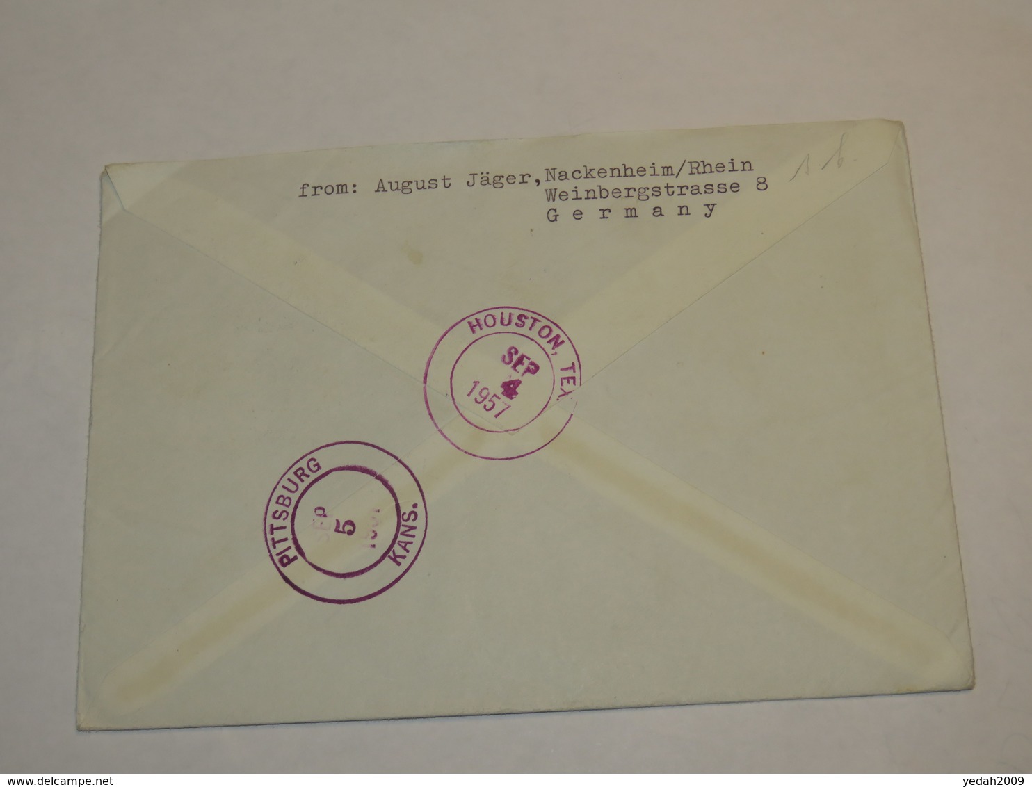 Netherland First Flight Cover 1957 - Autres & Non Classés