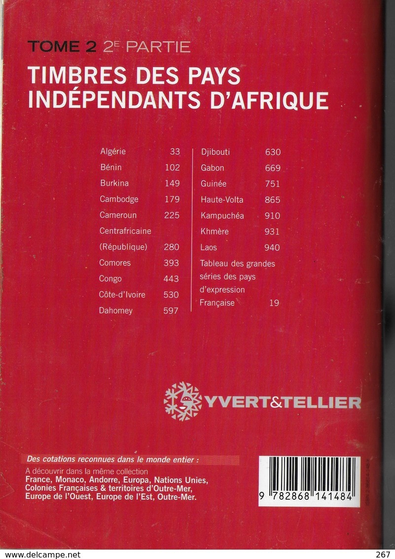 Catalogue Yvert Tellier 2006 Tome 2   2e Partie   Camdodge A Laos   Pays Independants D Afrique 1024 Pages 550gr - France