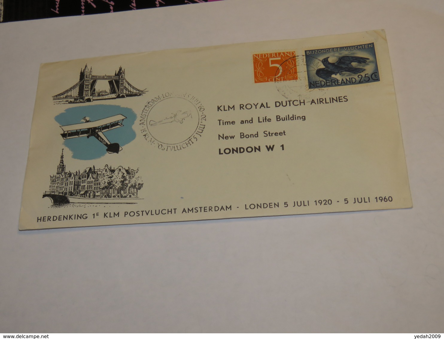 Netherland First Flight Cover 1960 - Other & Unclassified