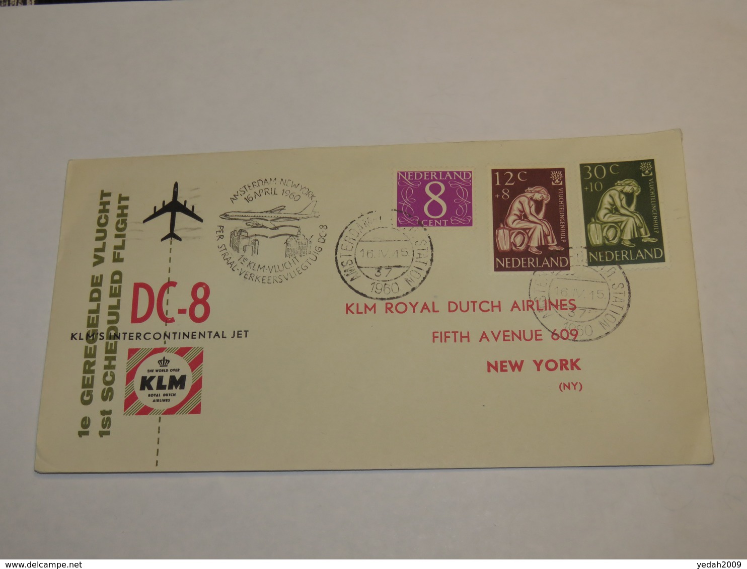 Netherland First Flight Cover 1960 - Other & Unclassified