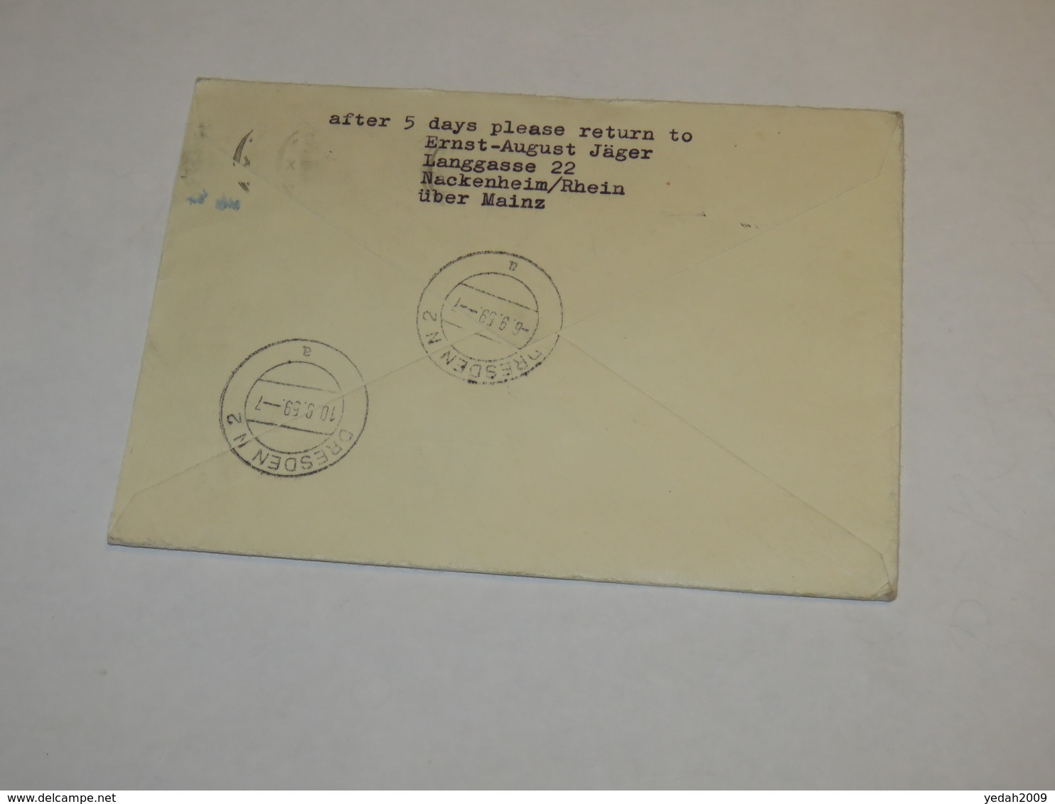 Belgium First Flight Cover 1959 - Other & Unclassified