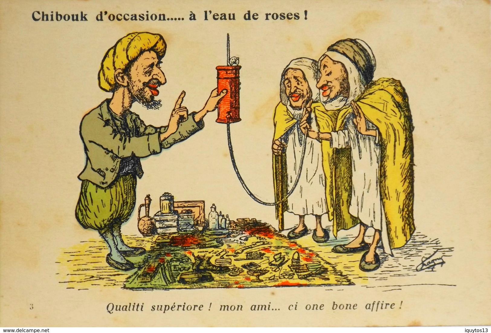 C.P.A - ILLUSTRATEUR > CHAGNY - Chibouk D'Occasion... à L'Eau De Roses ! - HUMOUR ALGERIE - En B. Etat - Chagny