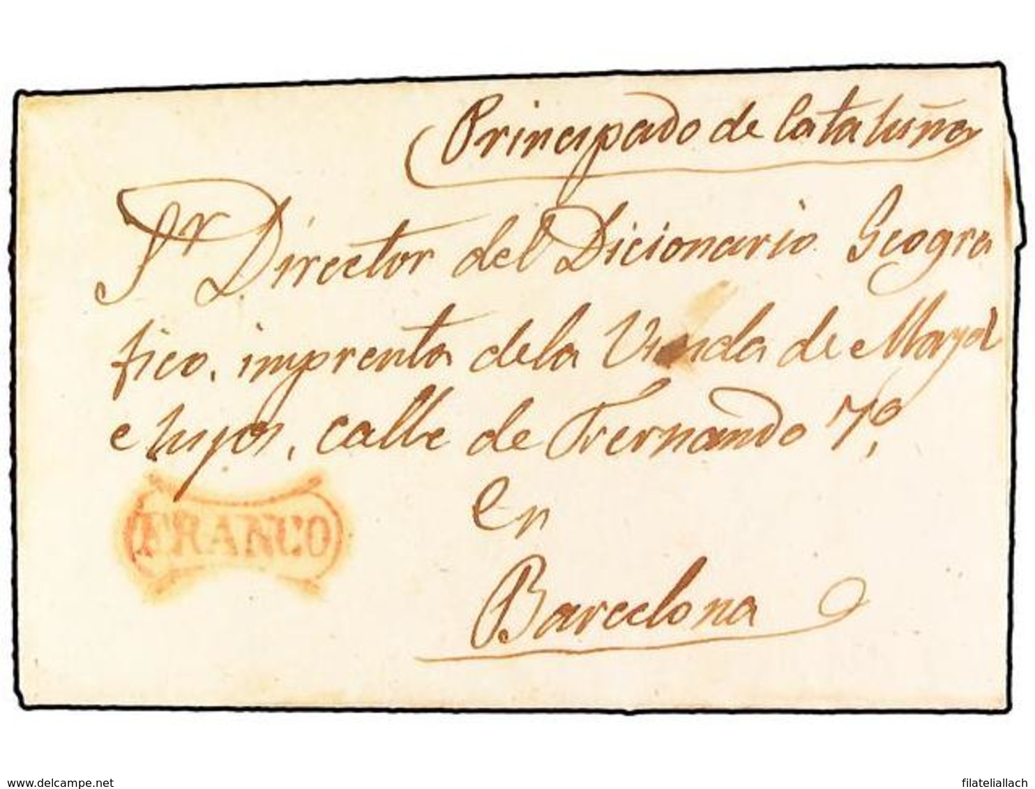 SPAIN: PREPHILATELIC MARKS  DP14 CASTILLA LA VIEJA - ...-1850 Préphilatélie