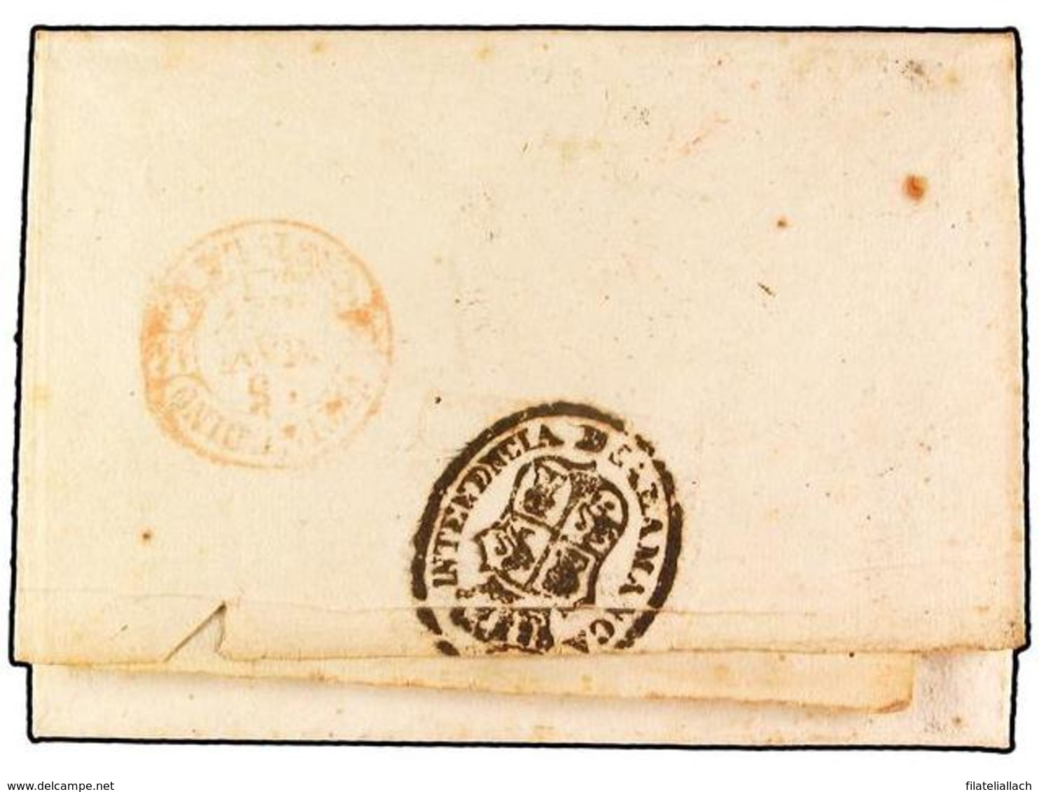 SPAIN: PREPHILATELIC MARKS  DP14 CASTILLA LA VIEJA - ...-1850 Préphilatélie