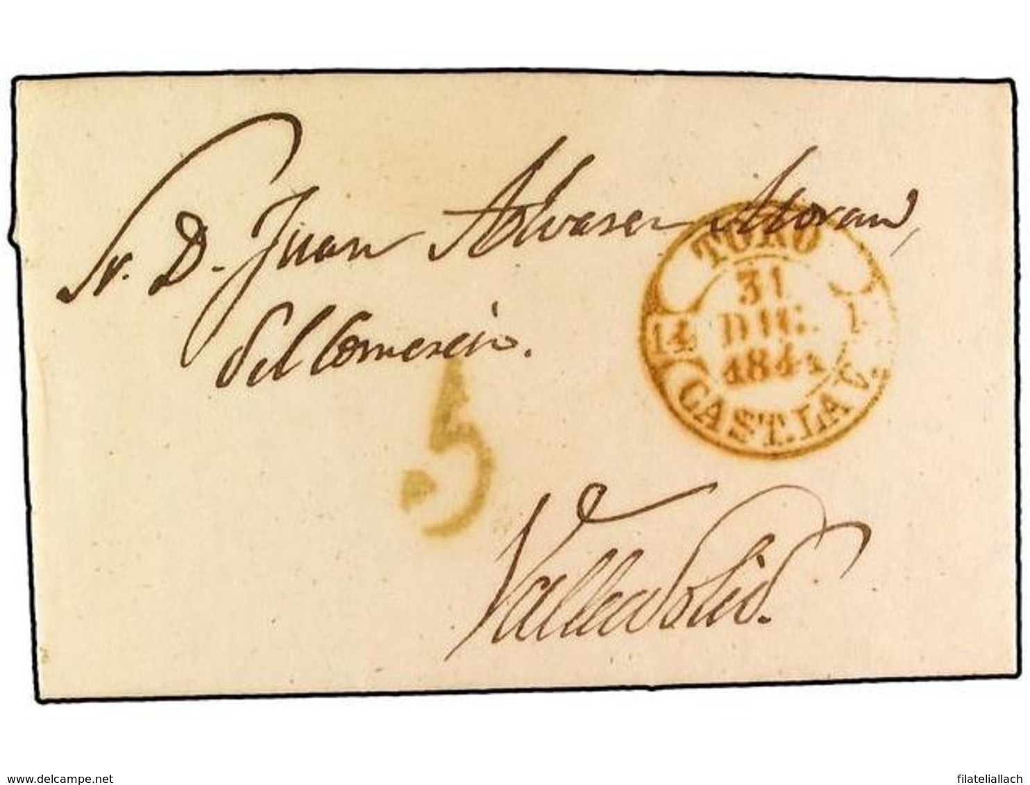 SPAIN: PREPHILATELIC MARKS  DP14 CASTILLA LA VIEJA - ...-1850 Préphilatélie