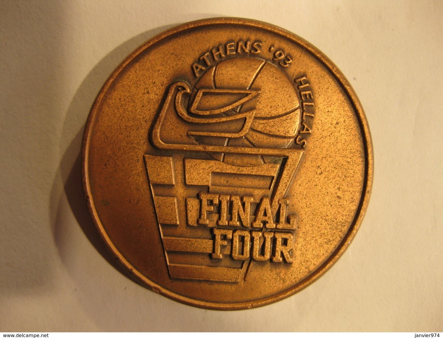 Médaille 1993 ATHENES FIBA European League FINAL FOUR , Ligue Des Champions D'Europe De Basket-ball - Otros & Sin Clasificación