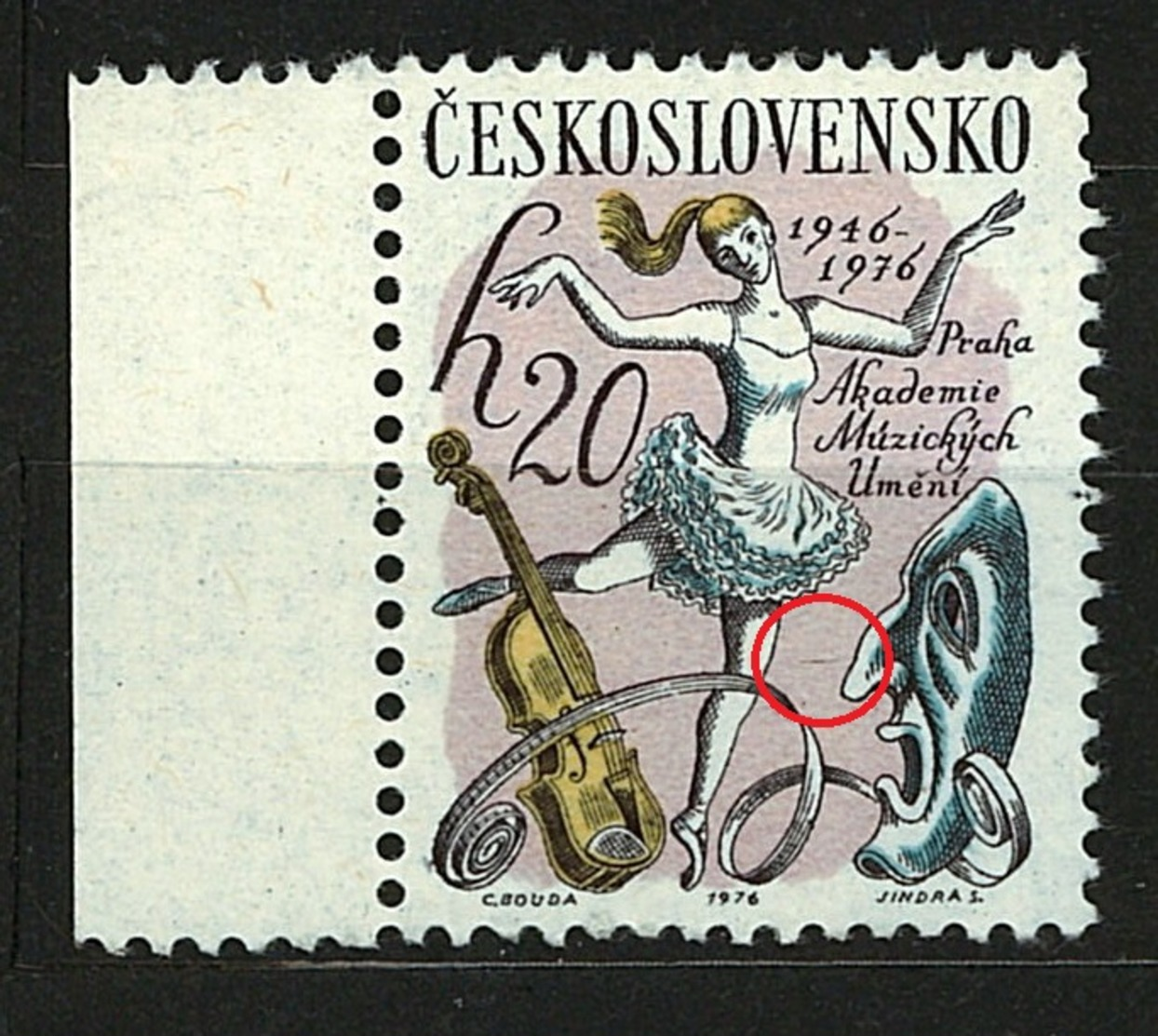 1976 Mi 2315 ** MNH - Plate Law 1/1 - Variétés Et Curiosités