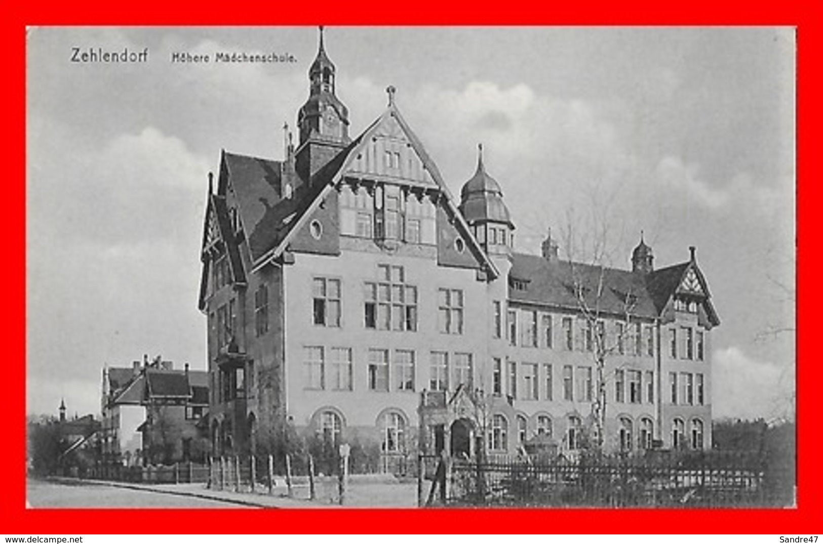 CPA  BERLIN-ZEHLENDORF (Allemagne)  Höhere Mädchenschule...K822 - Zehlendorf