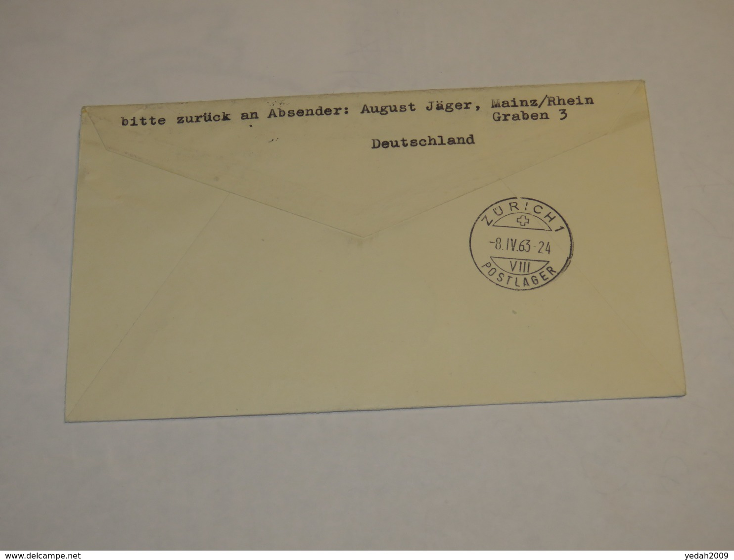 Luxembourg First Flight Cover 1963 - Sonstige & Ohne Zuordnung