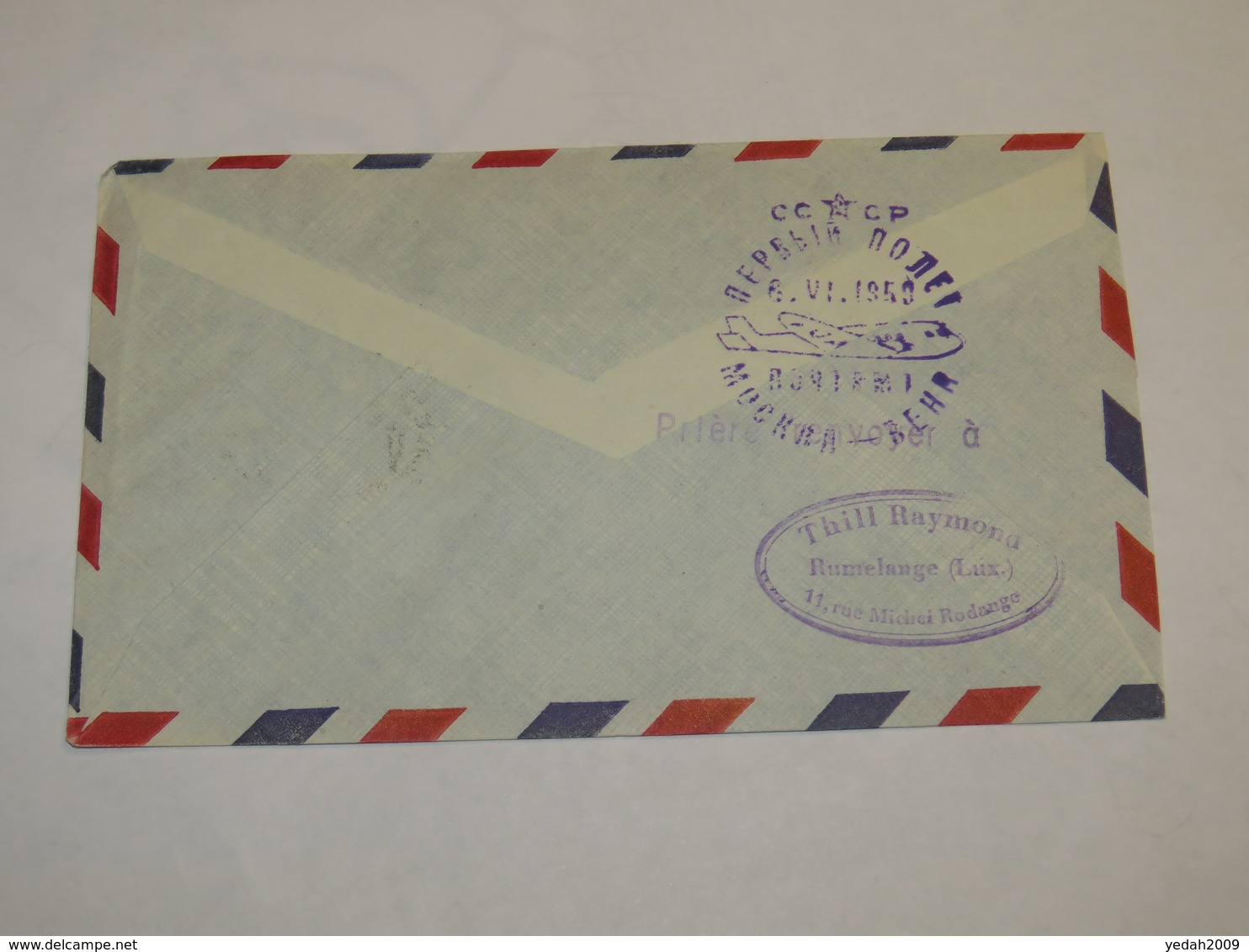 Luxembourg First Flight Cover 1959 - Other & Unclassified