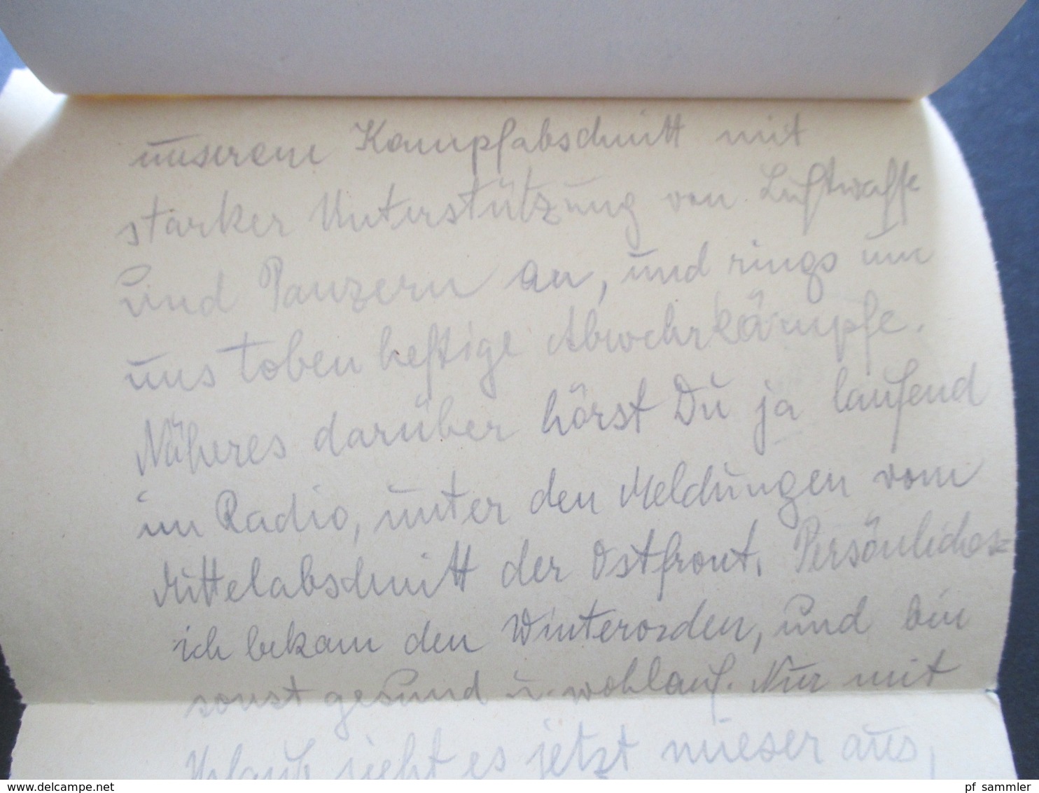 3.Reich 1942 Feldpost Brief aus Russland nach Brünn im Protektorat Schreiber berichtet von Abwehrkämpfen und Winterorden