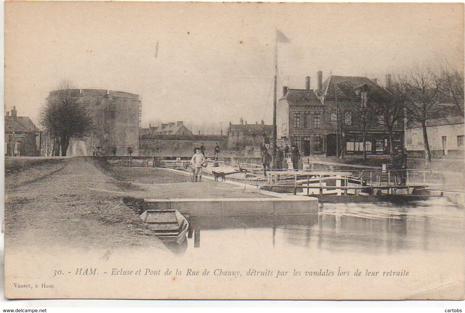 80 HAM Ecluse Et Pont De La Rue De Chauny - Ham