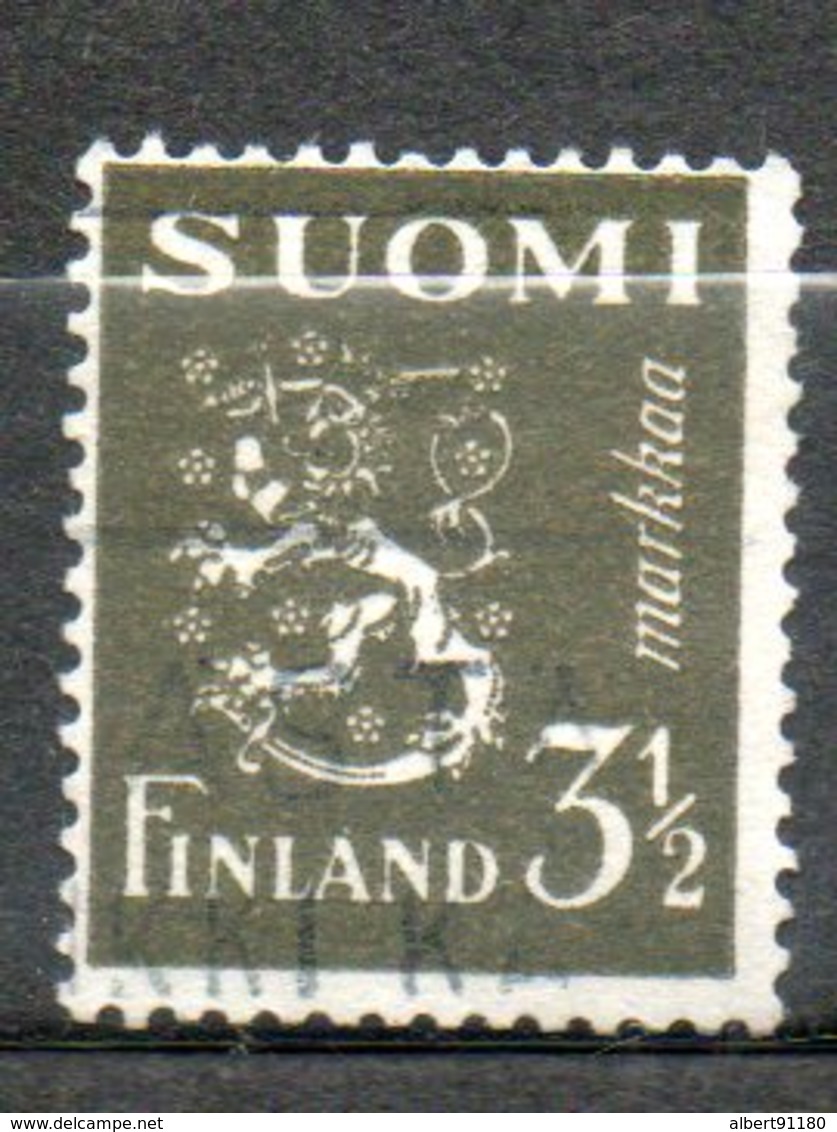 FINLANDE  3m1/2 Brun Olive 1942 N° 259 - Oblitérés