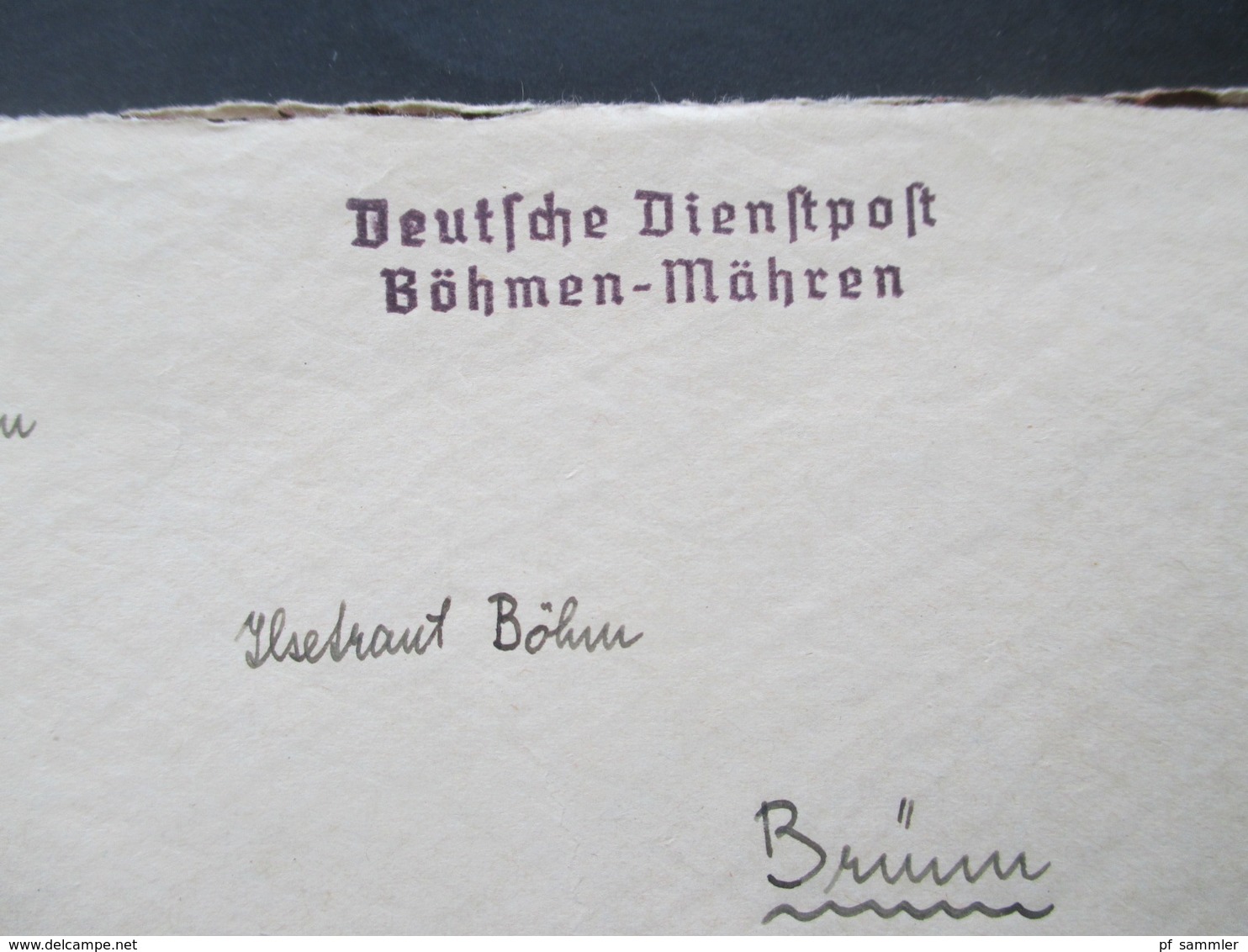 Deutsche Dienstpost Böhmen Und Mähren Budweis + Stempel L2 Absender RAD Abt. K3/390 Budweis Fliegerhorst Mit Inhalt!! - Briefe U. Dokumente