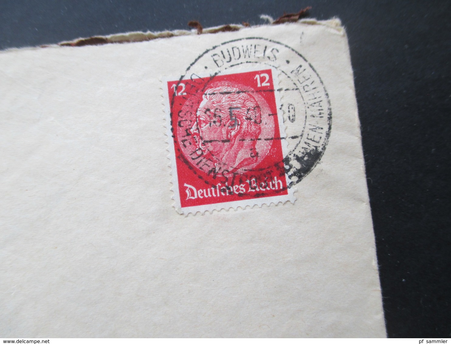 Deutsche Dienstpost Böhmen Und Mähren Budweis + Stempel L2 Absender RAD Abt. K3/390 Budweis Fliegerhorst Mit Inhalt!! - Covers & Documents