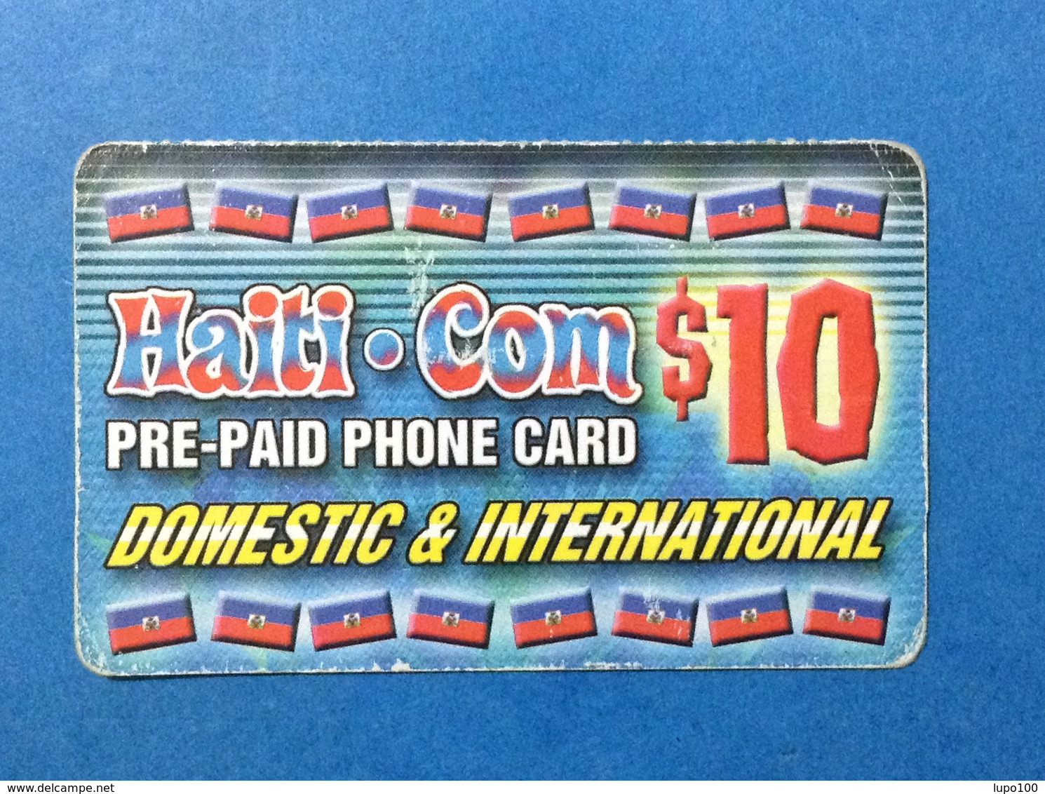 HAITI CARTA SCHEDA TELEFONICA PREPAGATA USATA USED PREPAID PHONE CARD $ 10 - Haiti