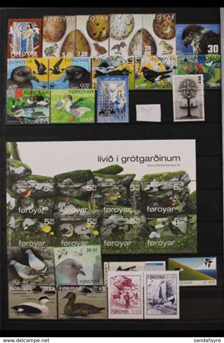 DENMARK / FAROE ISLANDS & GREENLAND 1935-2008. BIRDS TOPICAL COLLECTION. An All Different Mint, Used & Never Hinged Mint - Altri & Non Classificati