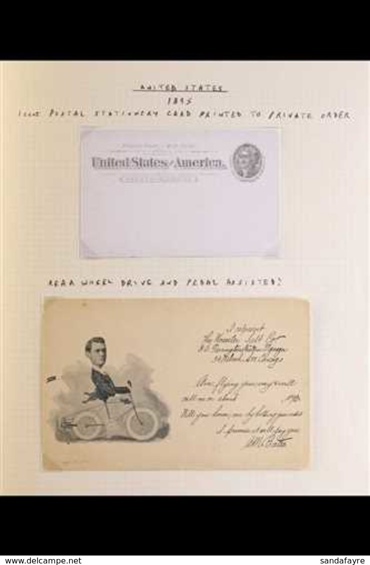 MOTORCYCLING 1892-2012 UNITED STATES OF AMERICA COVERS & CARDS COLLECTION In An Album. A Fascinating Collection That Inc - Ohne Zuordnung