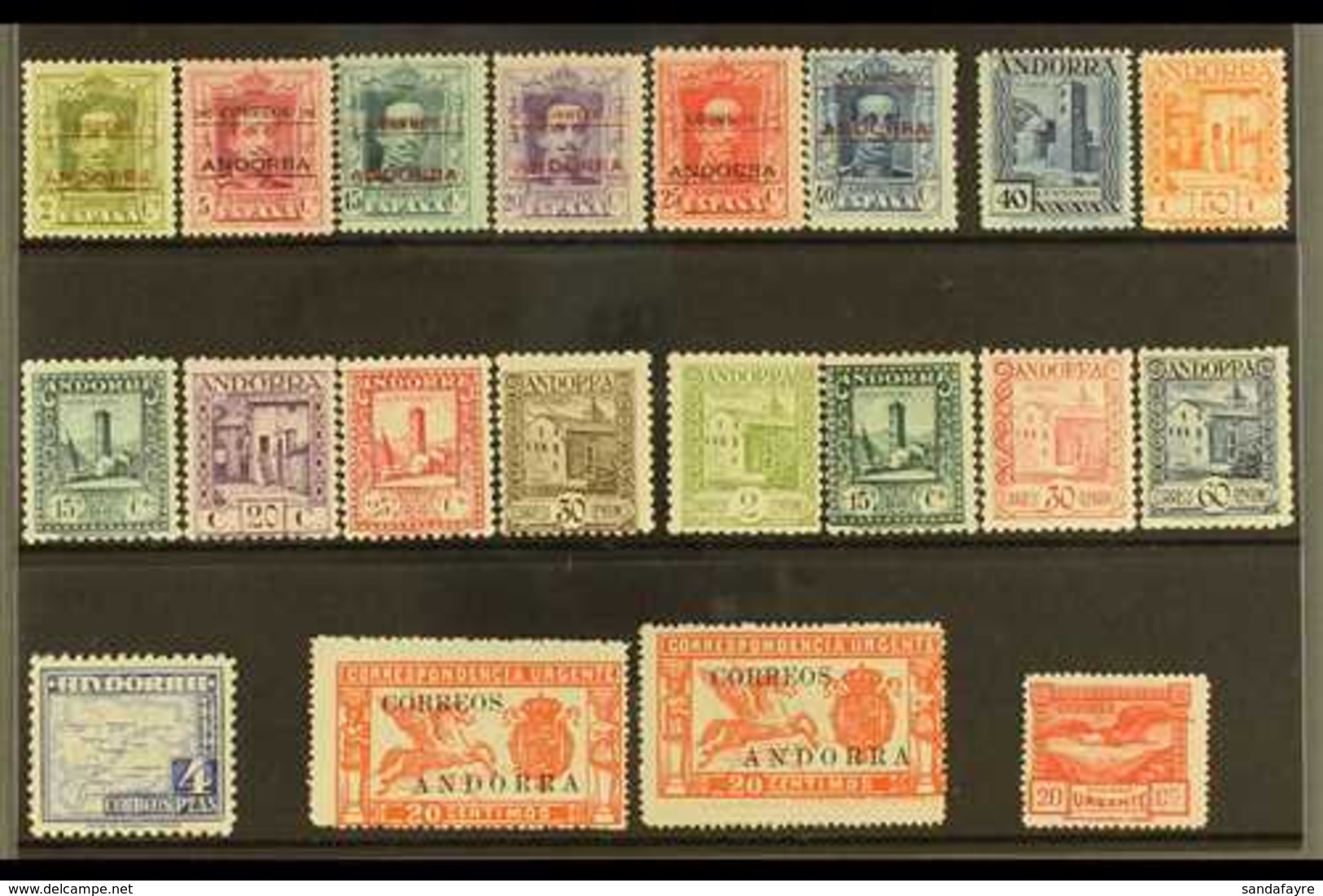 SPANISH 1928-1948 MINT GROUP On A Stock Card, Inc 1928 Opts Vals To 40c, 1929-37 Perf 11½ Vals To 30c Inc 15c, 1948-53 4 - Otros & Sin Clasificación